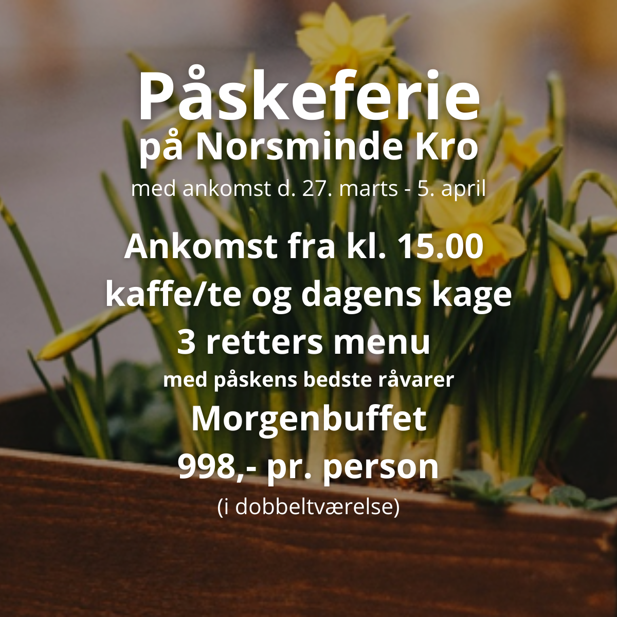 Norsminde Kro Facebook ad: Når mad og vin gør opholdet perfekt