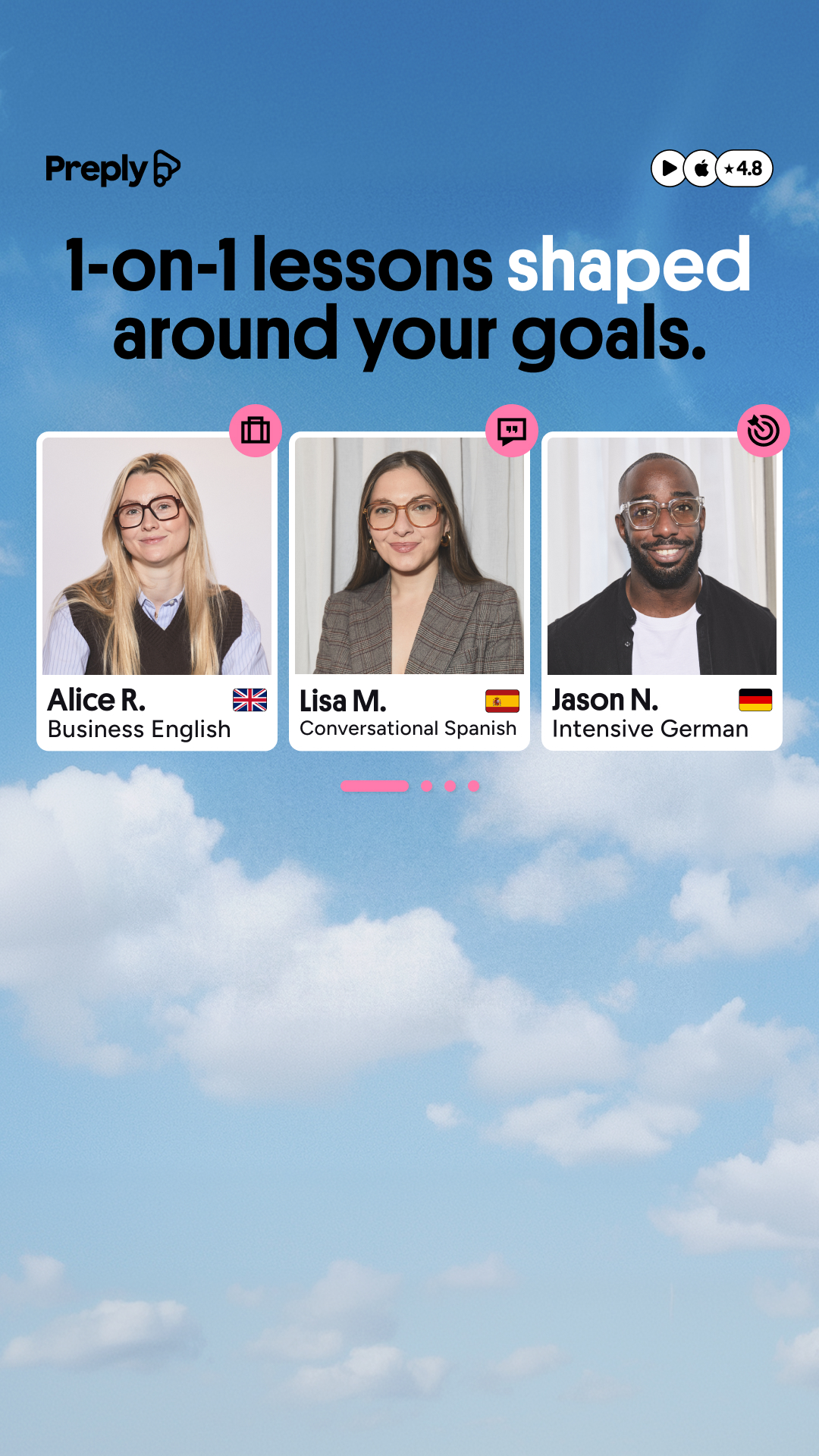 Preply Facebook ad