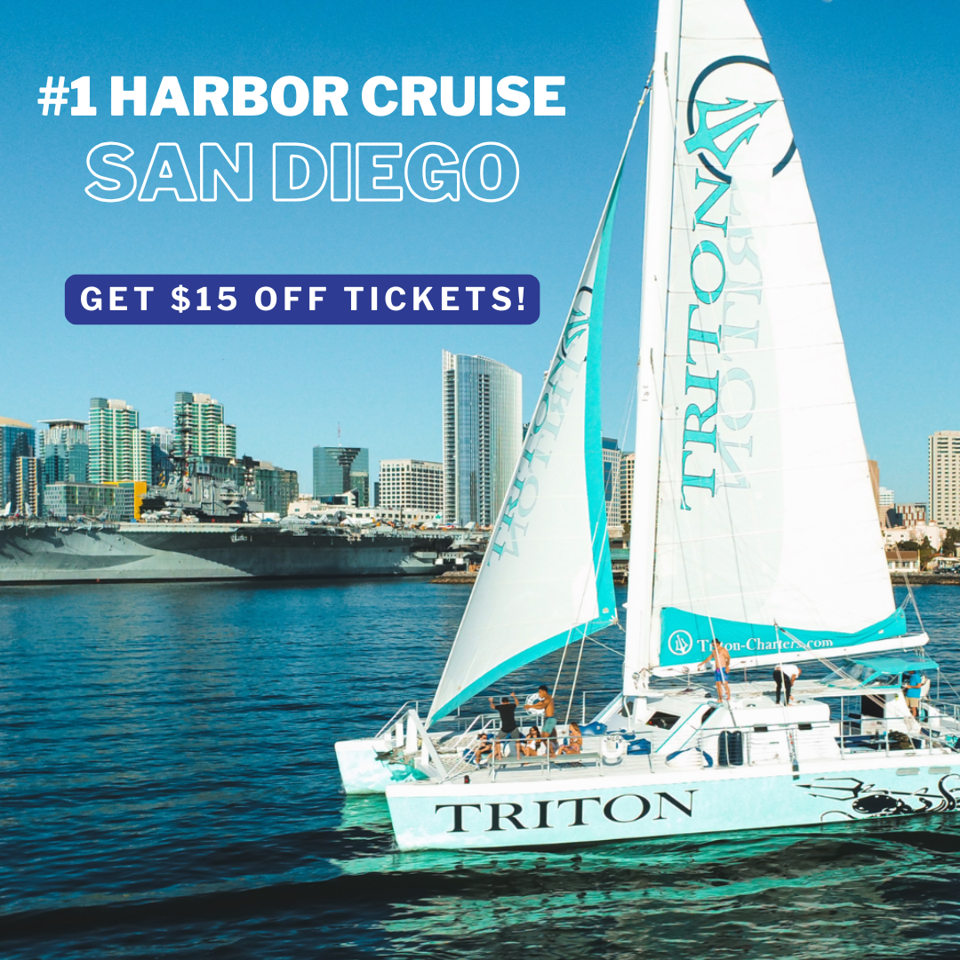 Triton Charters Facebook ad: San Diego’s #1 Harbor Cruise | Code TRITONVIP