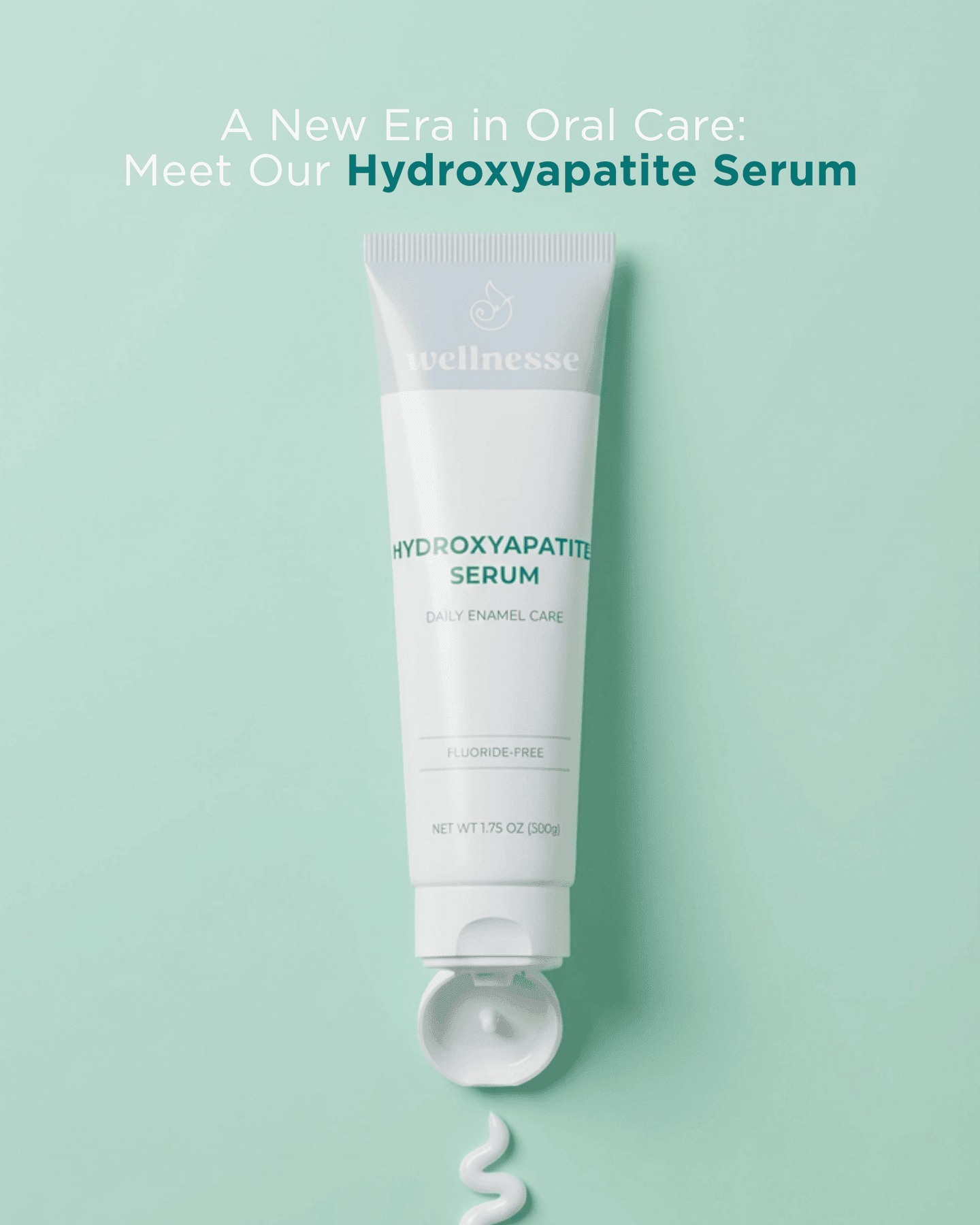 Wellnesse Facebook ad: Meet your NEW daily enamel upgrade: Hydroxyapatite Serum