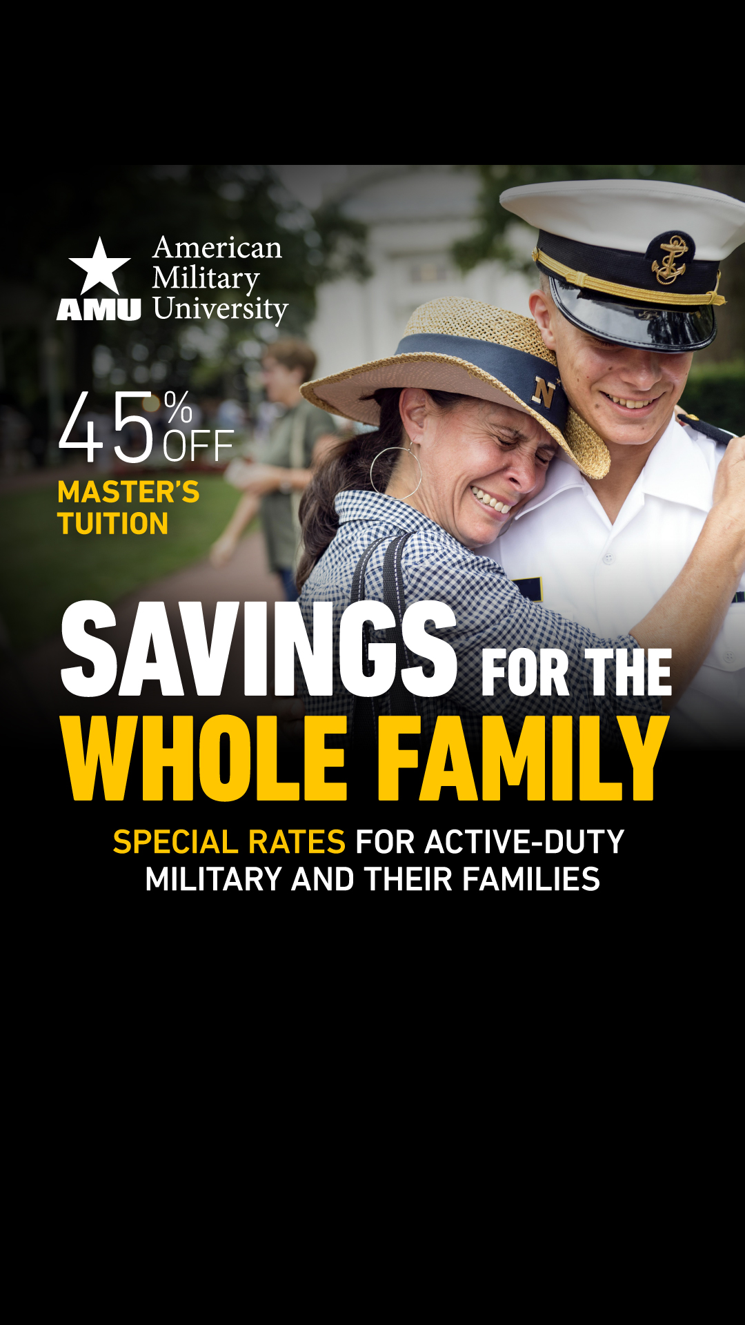 American Military University Facebook ad