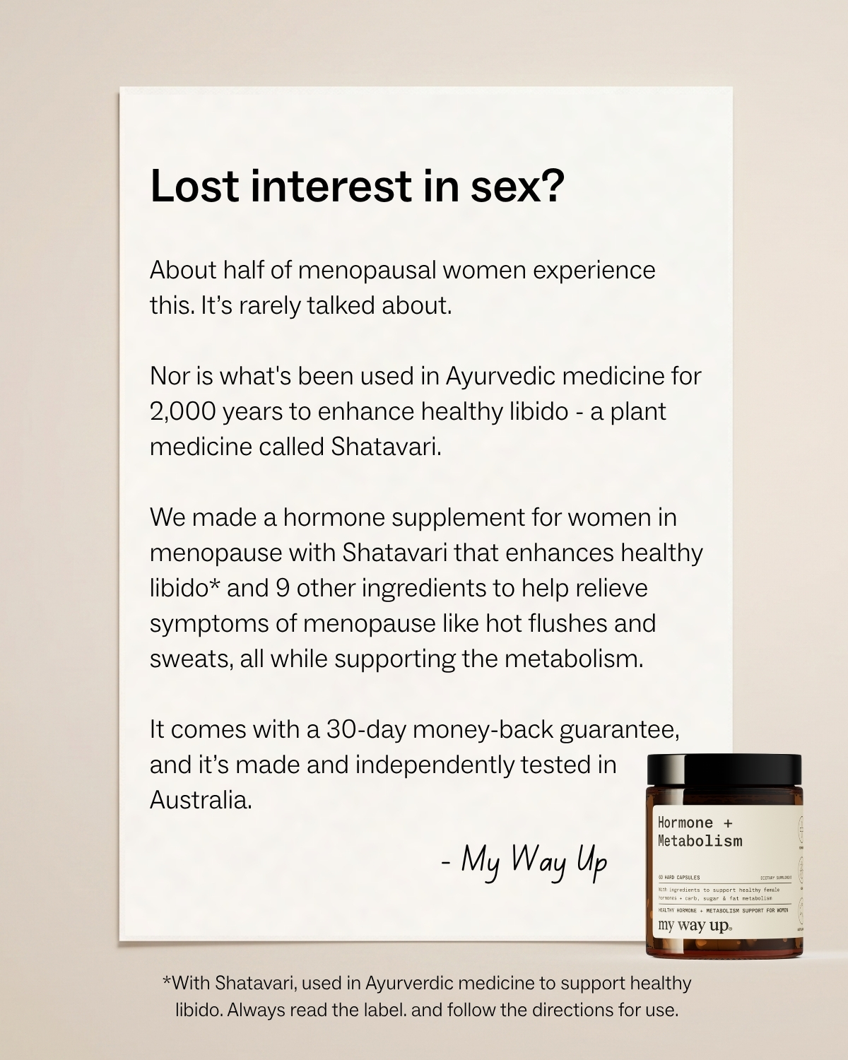 Mywayup Facebook ad