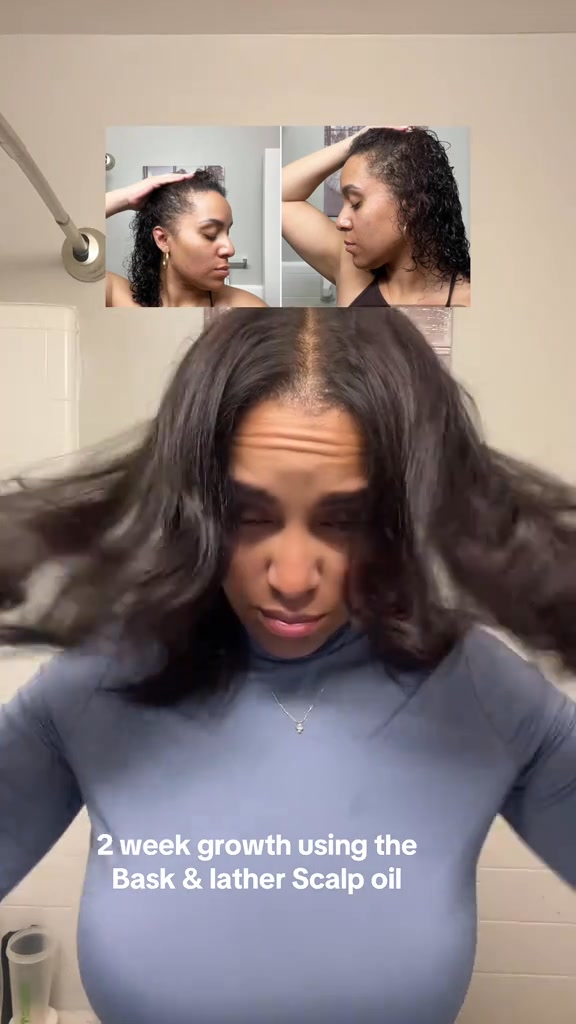 Bask & Lather Co Facebook ad: Scalp Stimulator