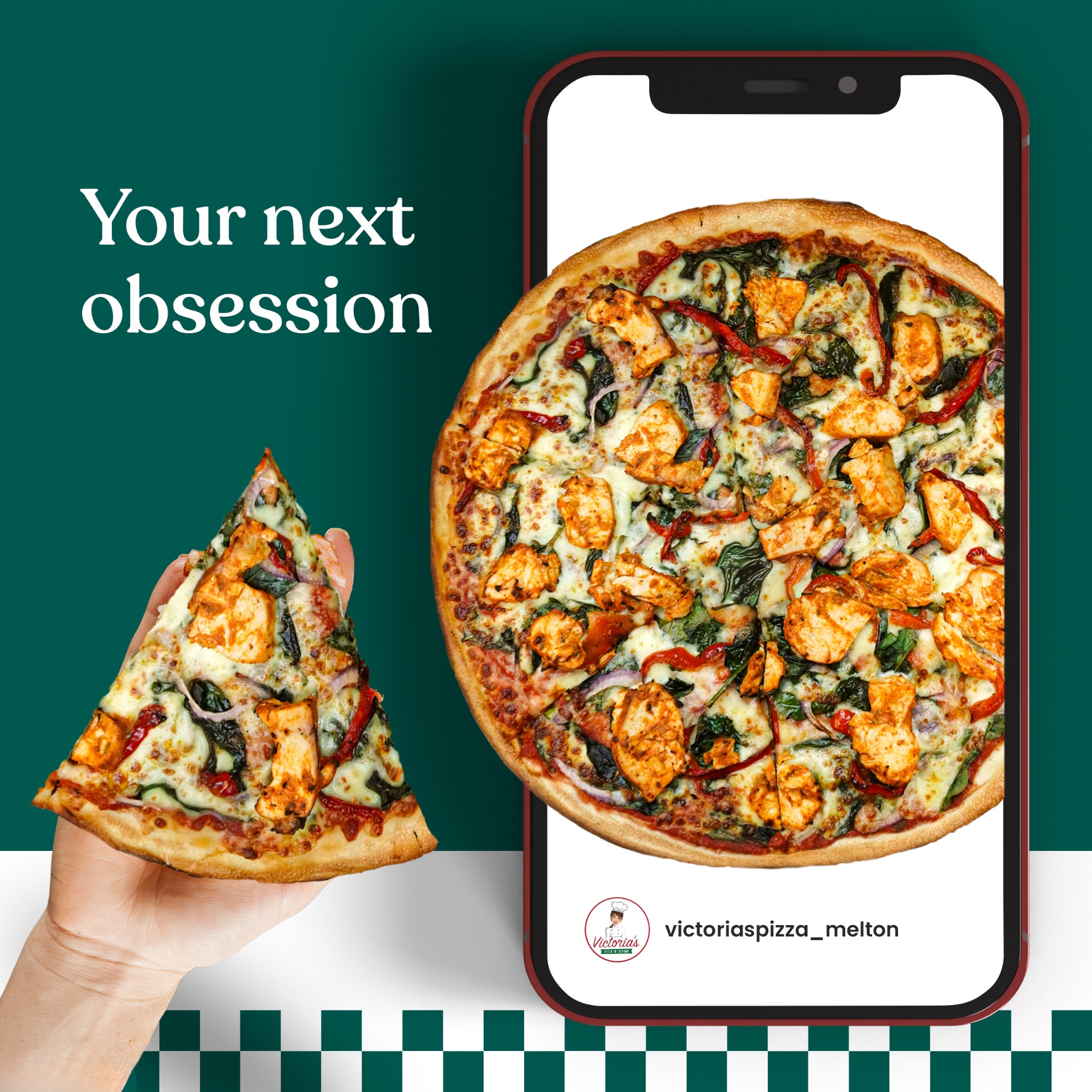 Victoria's Pizza ‘N’ Beyond Melton Facebook ad: Still thinking about your last bite?