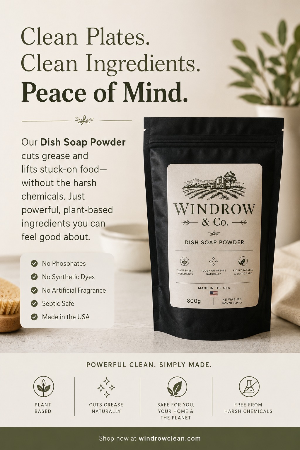 Windrow & Co. Cleaning Products Facebook ad