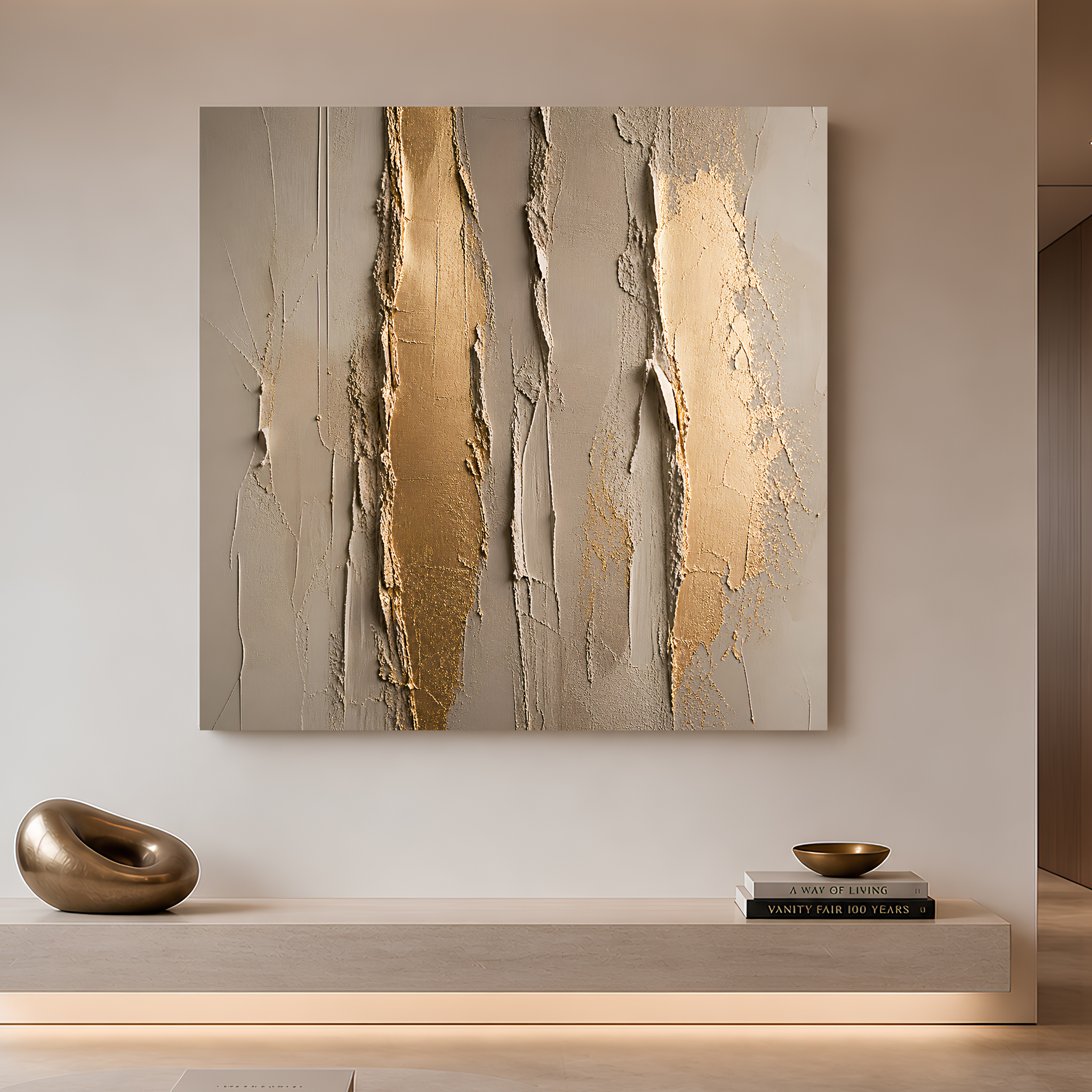 Tailored Canvases - Personalized Art Facebook ad: Golden Texture | Made in the USA | Ships Fast
