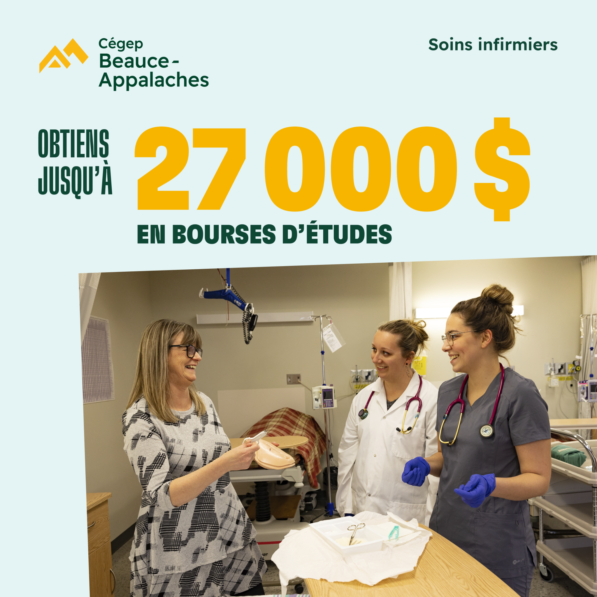 Cégep Beauce-Appalaches Facebook ad: À plus de 60 km du campus de…