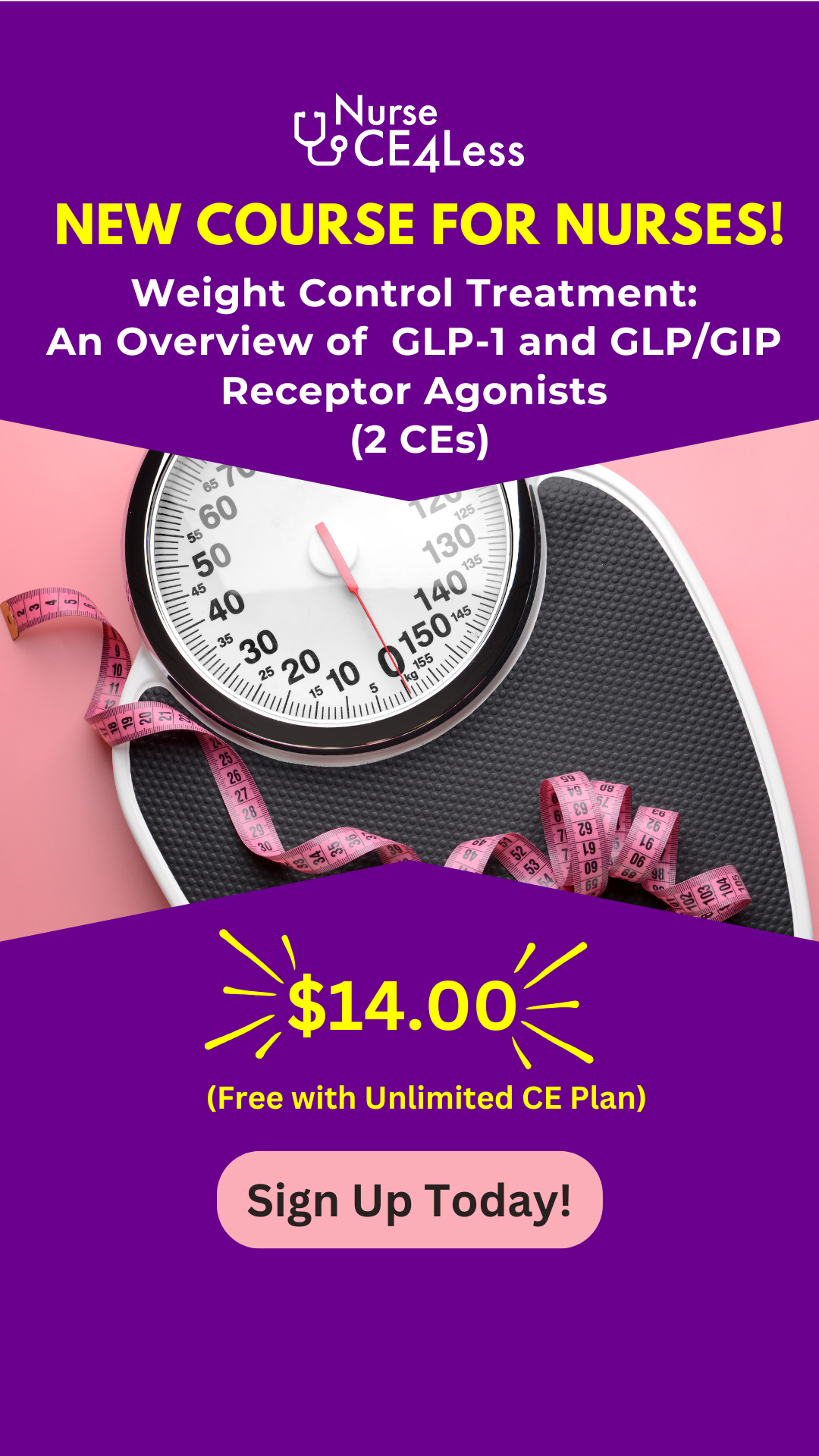 NurseCe4Less.com Facebook ad from Feb 4, 2026