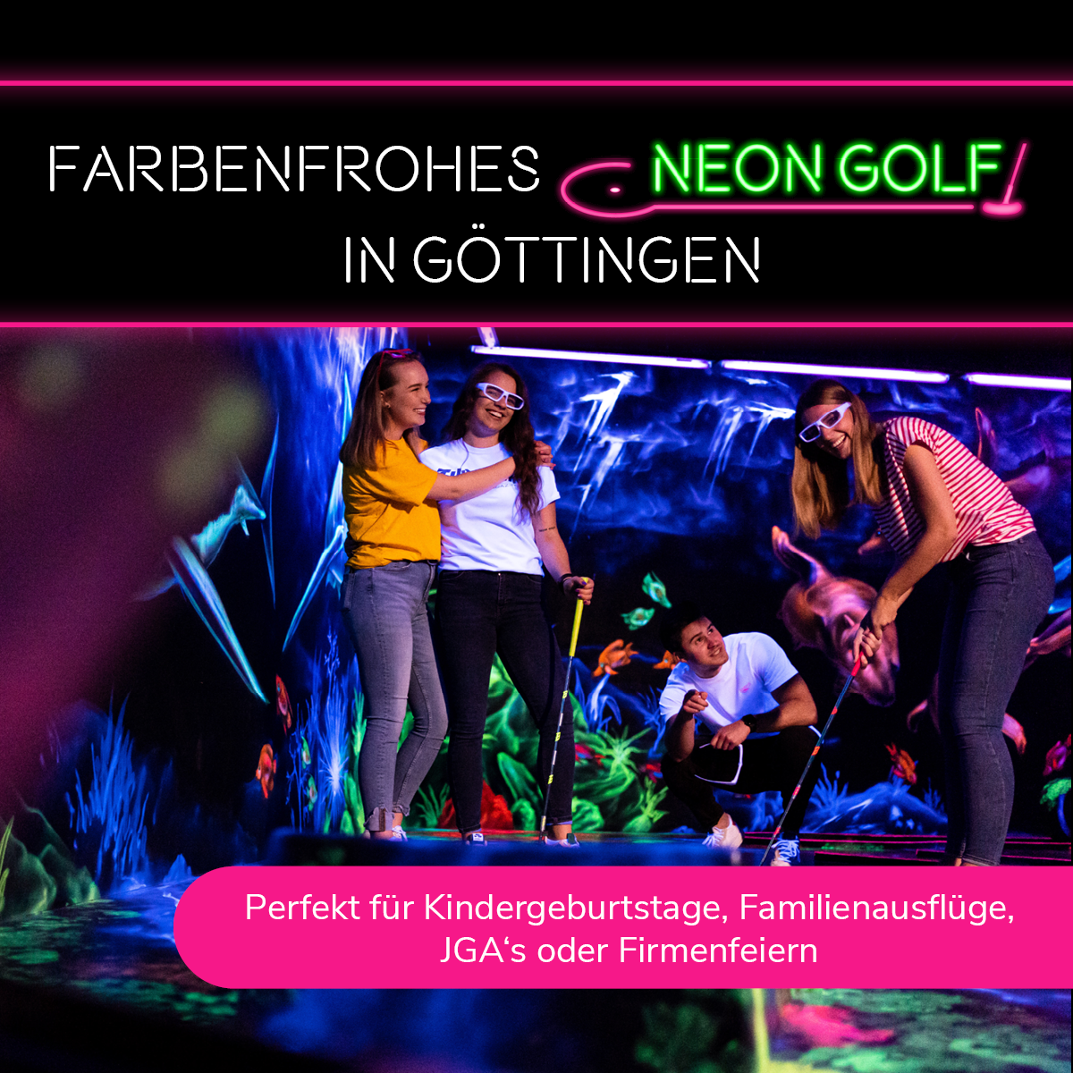 funXperience Göttingen - LaserSports, NeonGolf & Mission: Room Escape Facebook ad from Oct 31, 2025