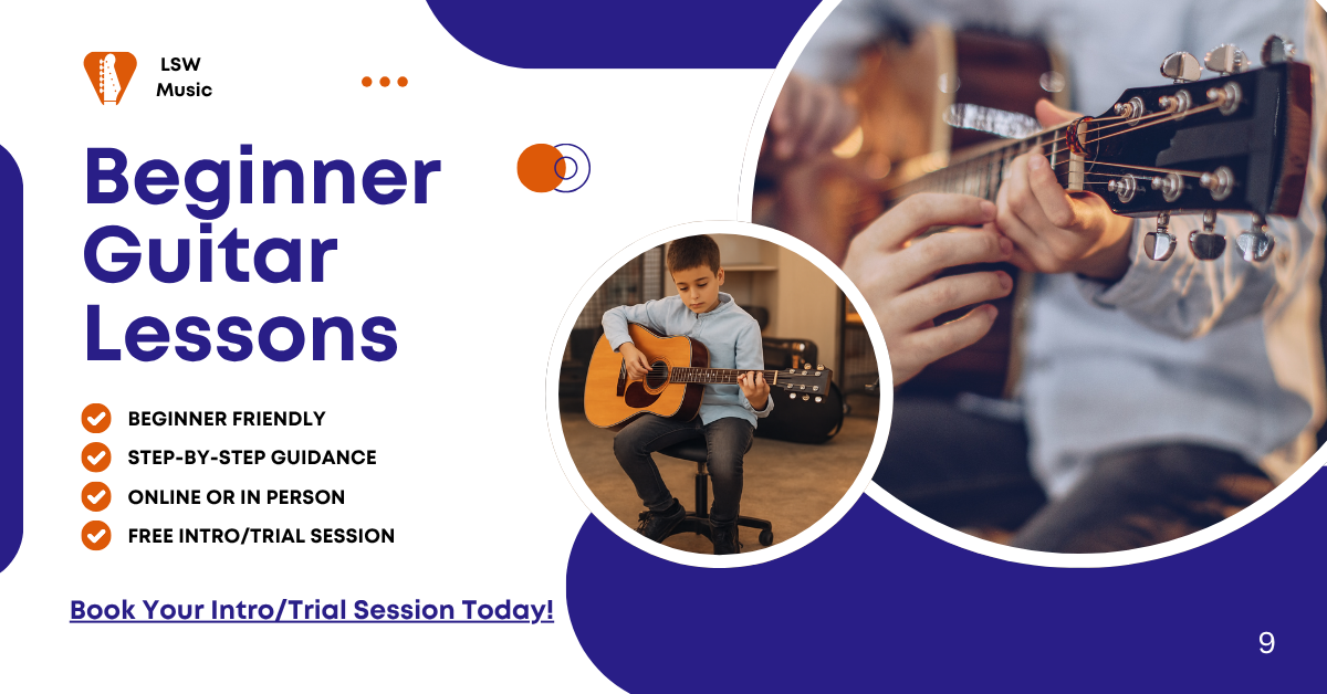 LSW Music Chicagoland Guitar Lessons Facebook ad