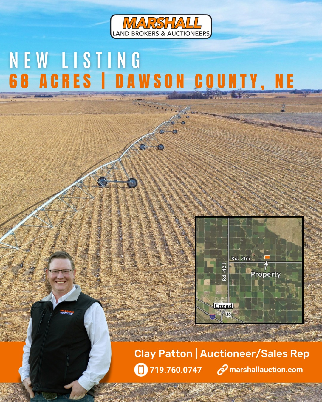 Marshall Land Brokers & Auctioneers Facebook ad: Nebraska Land for Sale | Marshall Land Brokers and…