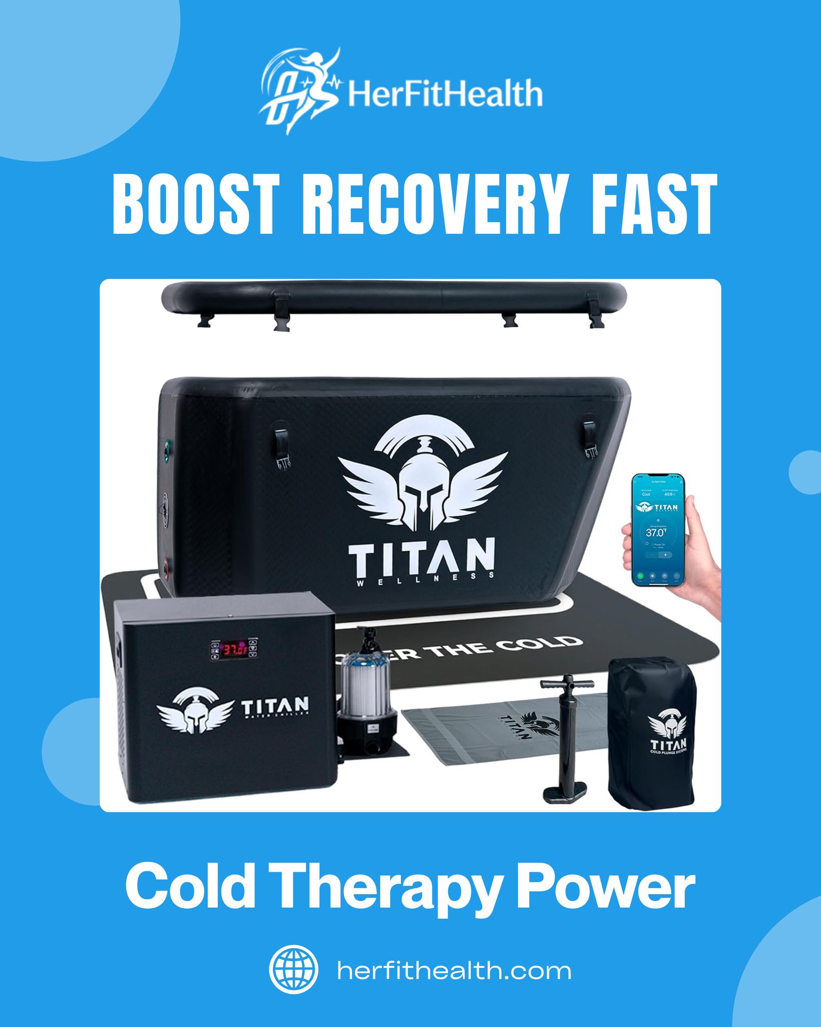Her Fit Health Facebook ad: Cold therapy is changing recovery routines