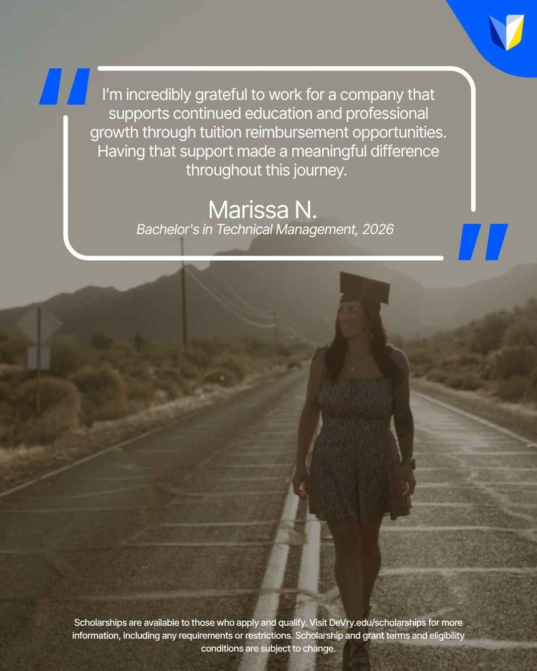 DeVry University Facebook ad