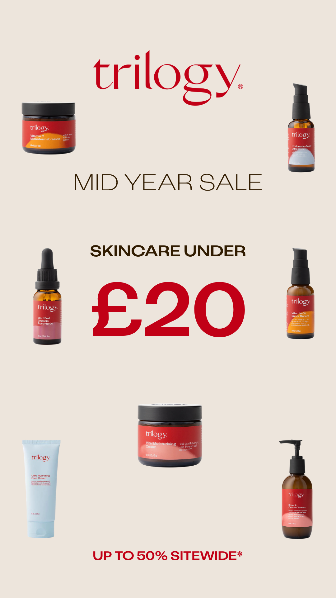 Trilogy Natural Skincare Facebook ad