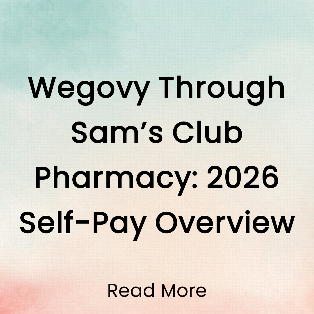 Vista Smart Options Facebook ad: Wegovy Through Sam’s Club Pharmacy: 2026 Self-Pay Overview…
