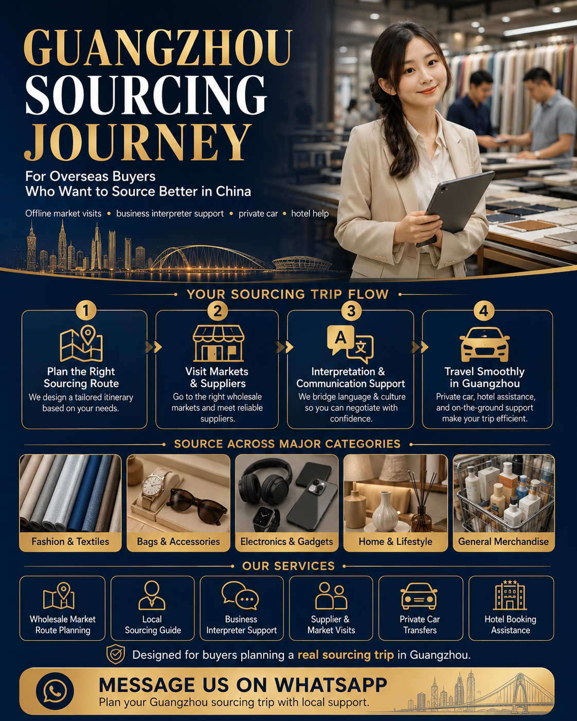 Panda guide Facebook ad: In-Person Sourcing Journey in Guangzhou