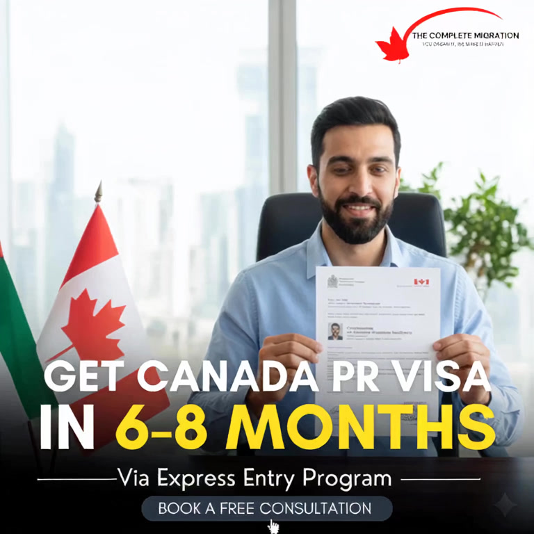 The Complete Migration, Dubai Facebook ad: Migrate to Canada on PR visa in 6-8 Months