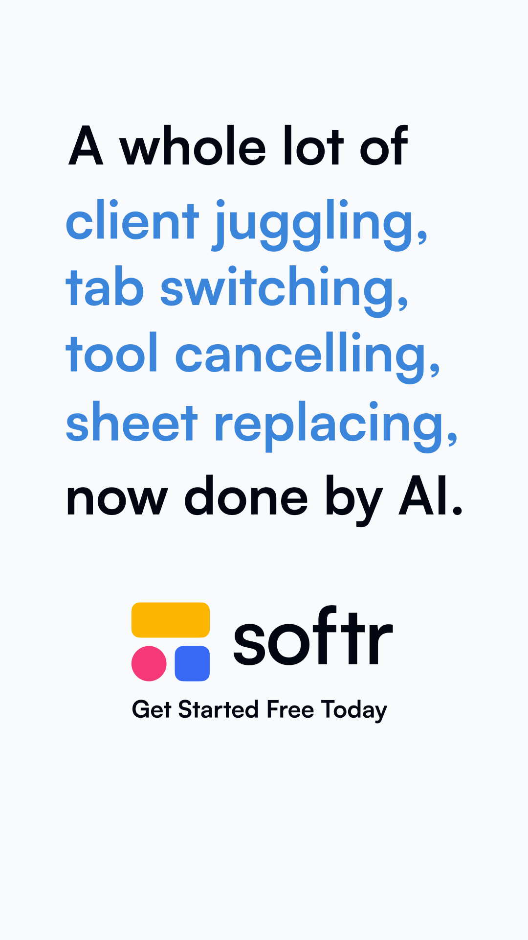 Softr Facebook ad