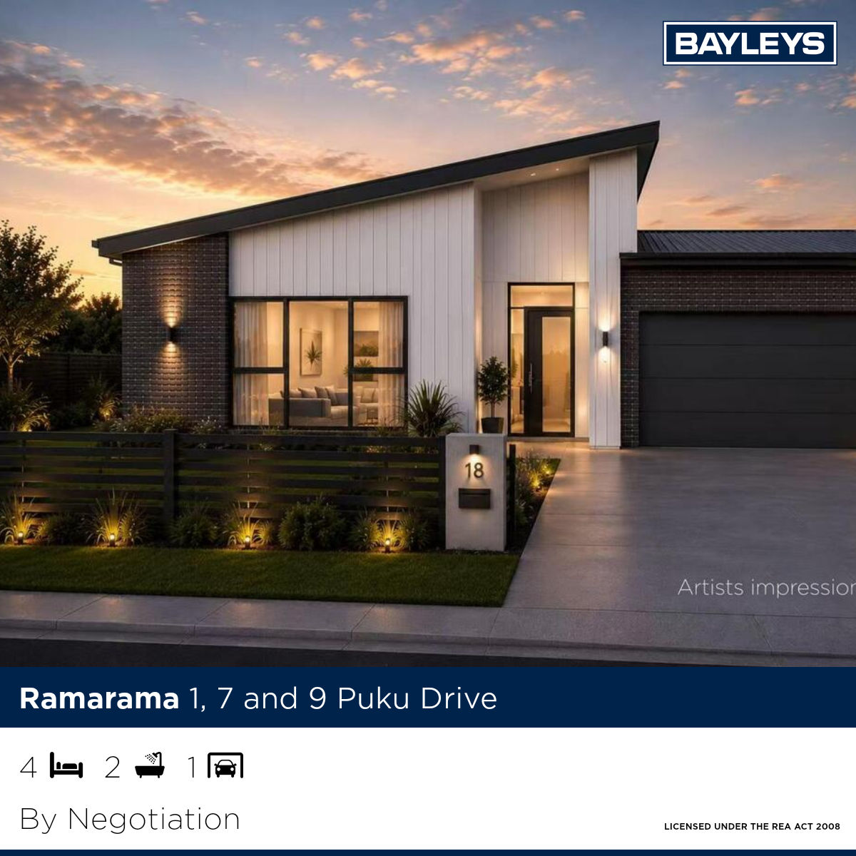 Bayleys East Coast Bays Facebook ad from Aug 10, 2026