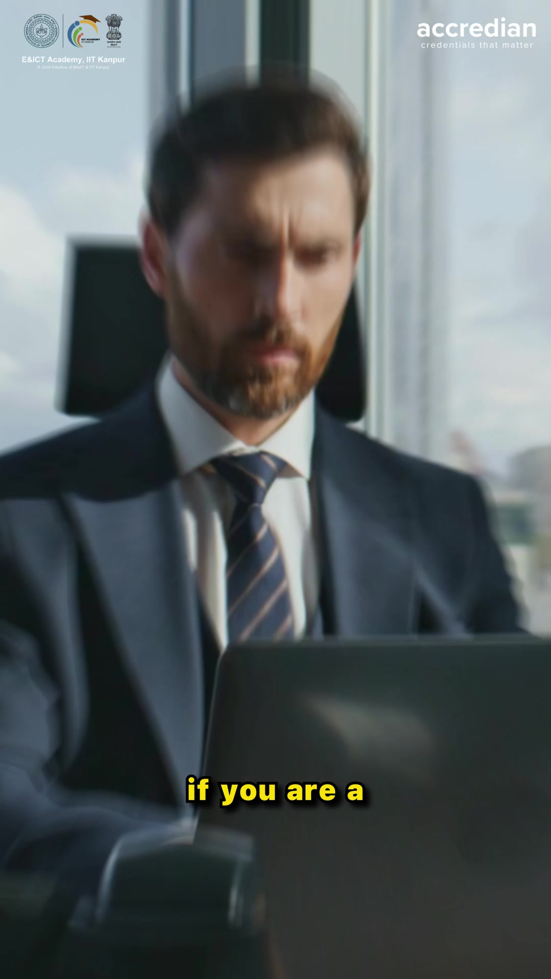 Accredian Facebook ad: IIT Certified Leadership with AI Program