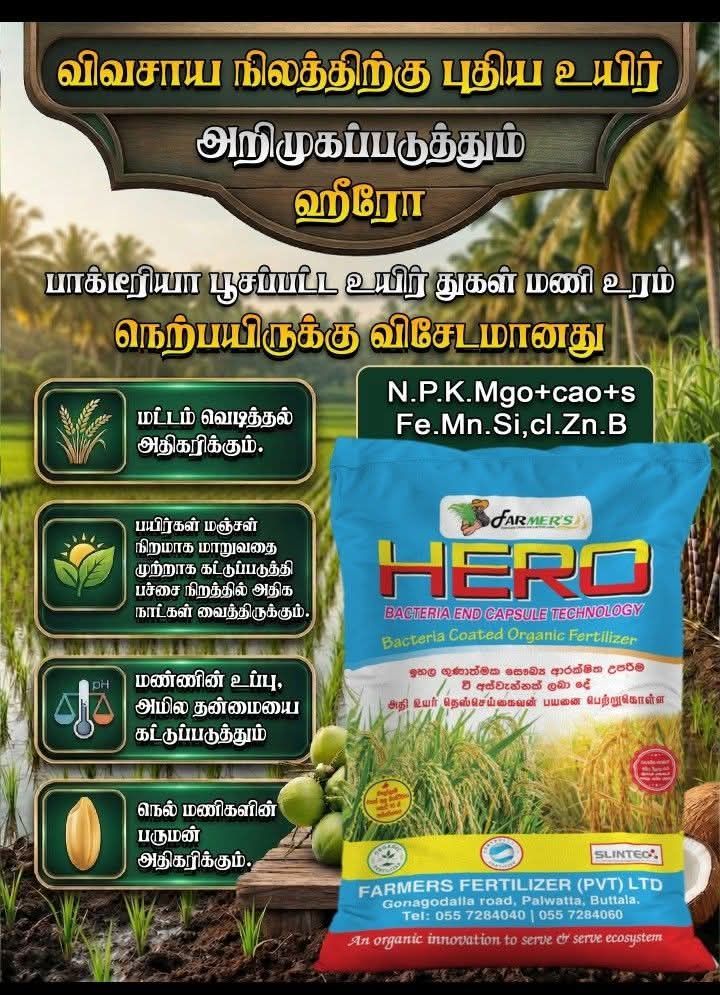Farmer's Fertilizer - pvt Ltd Facebook ad: உங்கள் நெற்பயிரின் விளைச்சலை அதிகரித்துக் கொள்ள ஃபாமர்ஸ்…