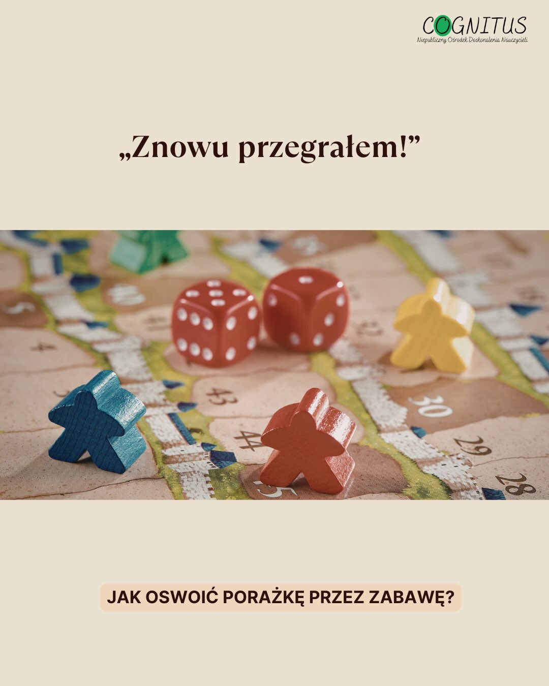 NODN Cognitus - centrum szkoleń i terapii Facebook ad: Znowu przegrałem! Nie bawię się więcej!