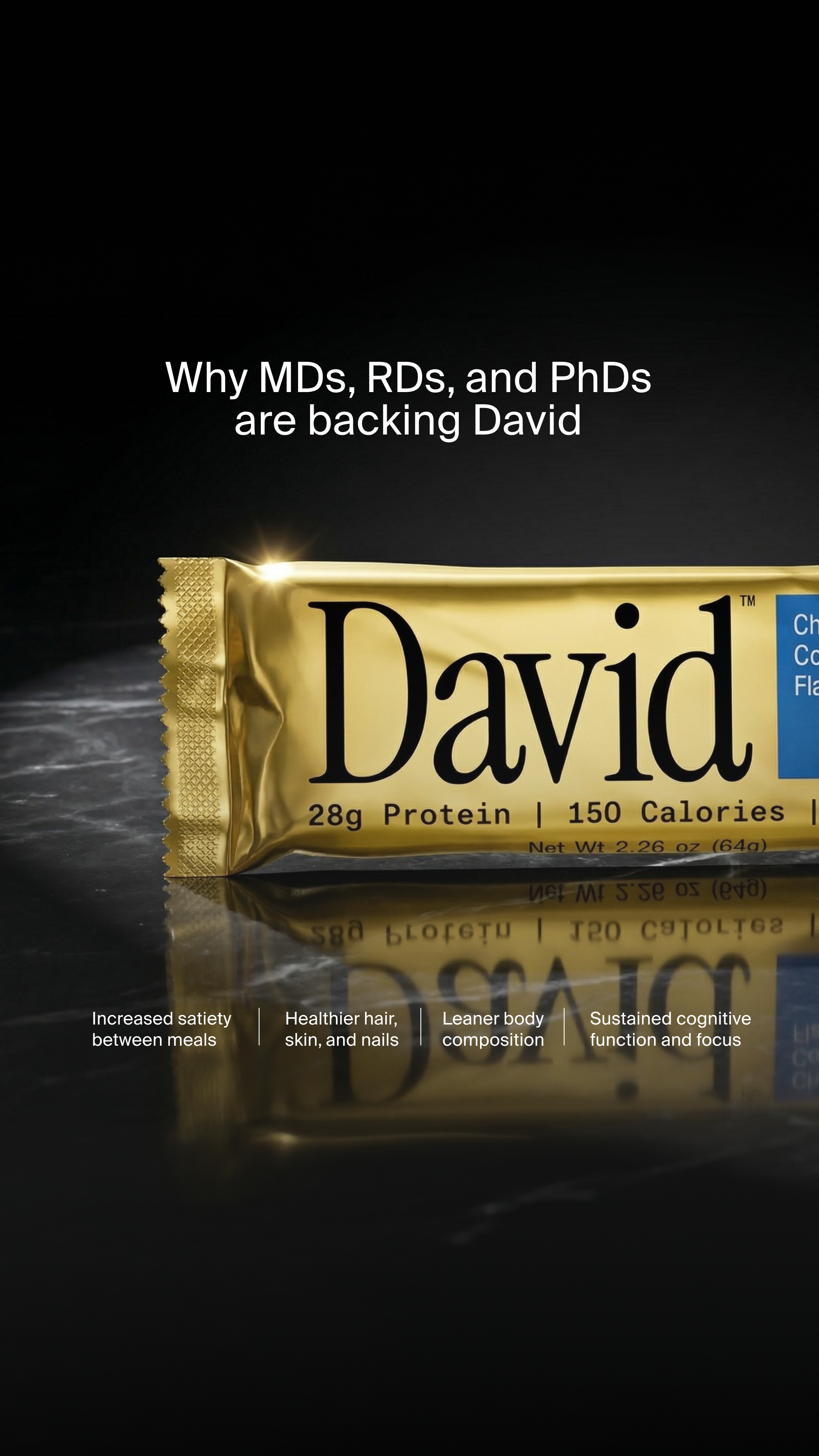 David Protein Facebook ad