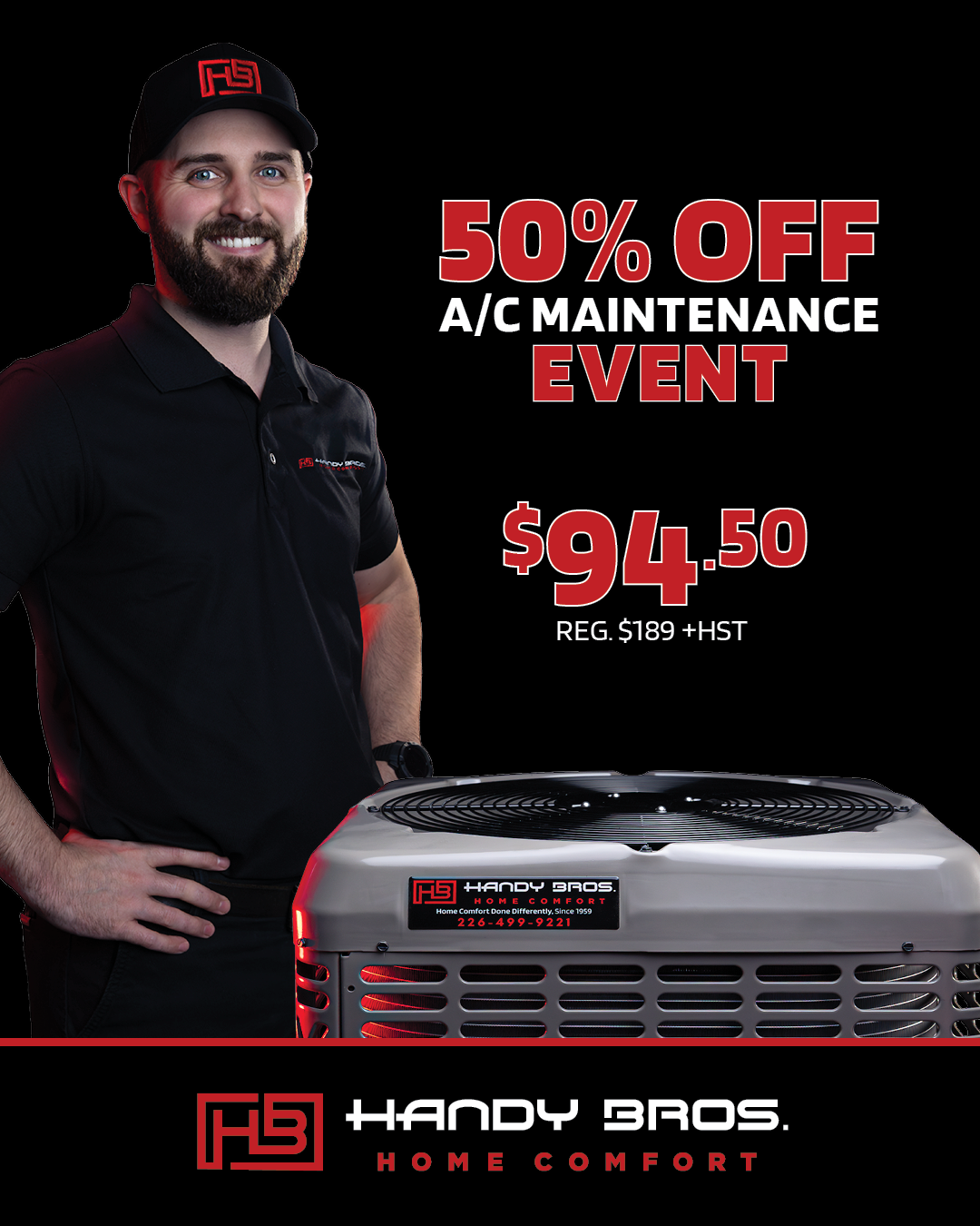 Handy Bros. Home Comfort Facebook ad