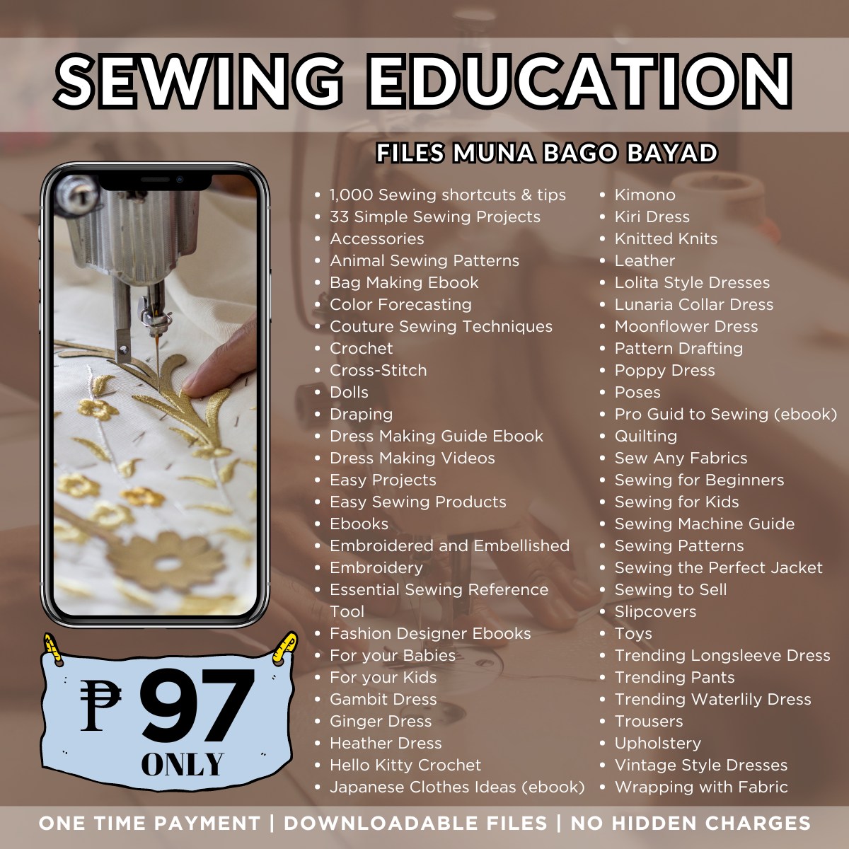Sewing Master Academy Facebook ad: Unlock your creativity with our curated sewing guides.