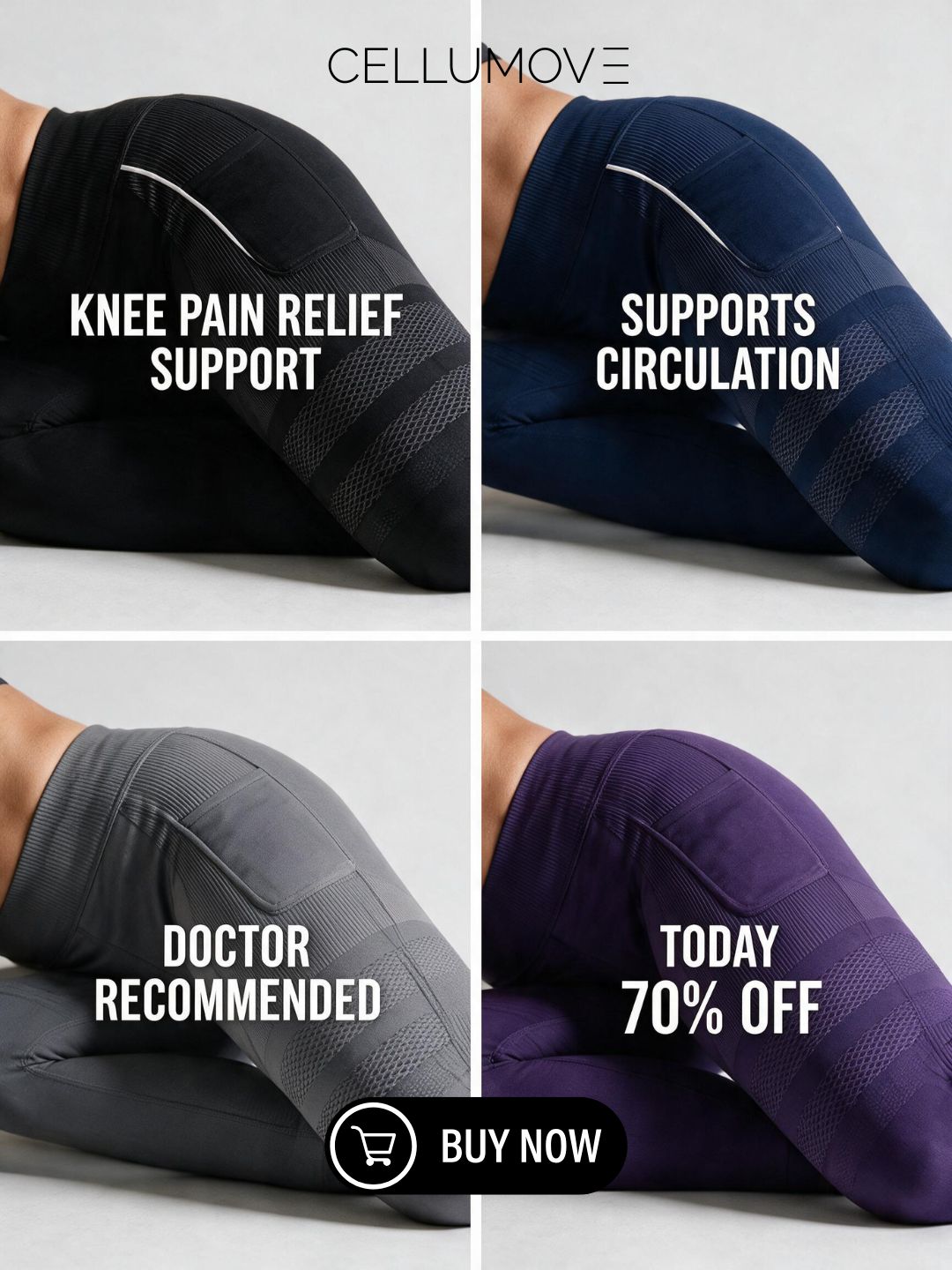 Cellumove USA Facebook ad: Give Your Knees the Support They Deserve