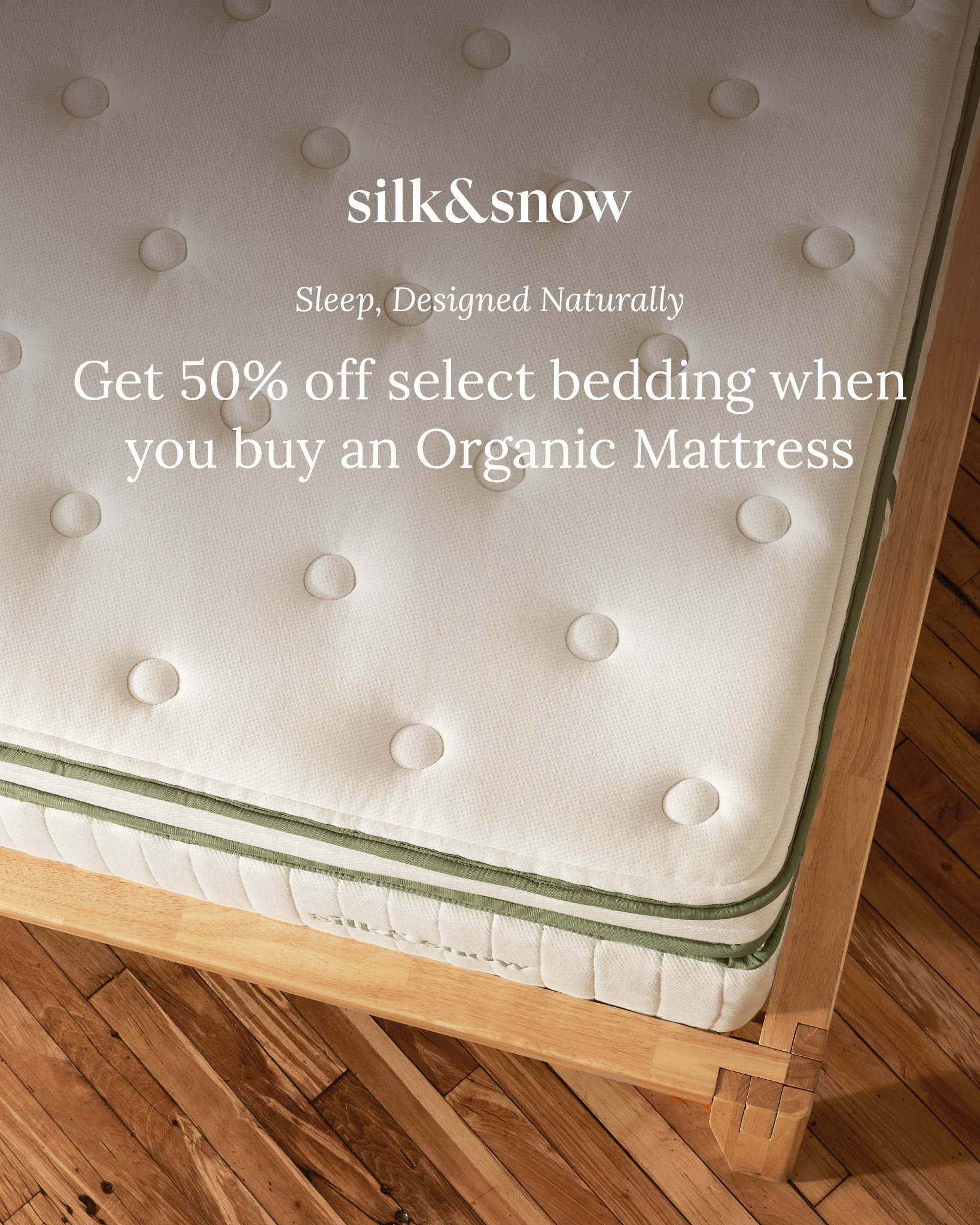 Silk and Snow Facebook ad
