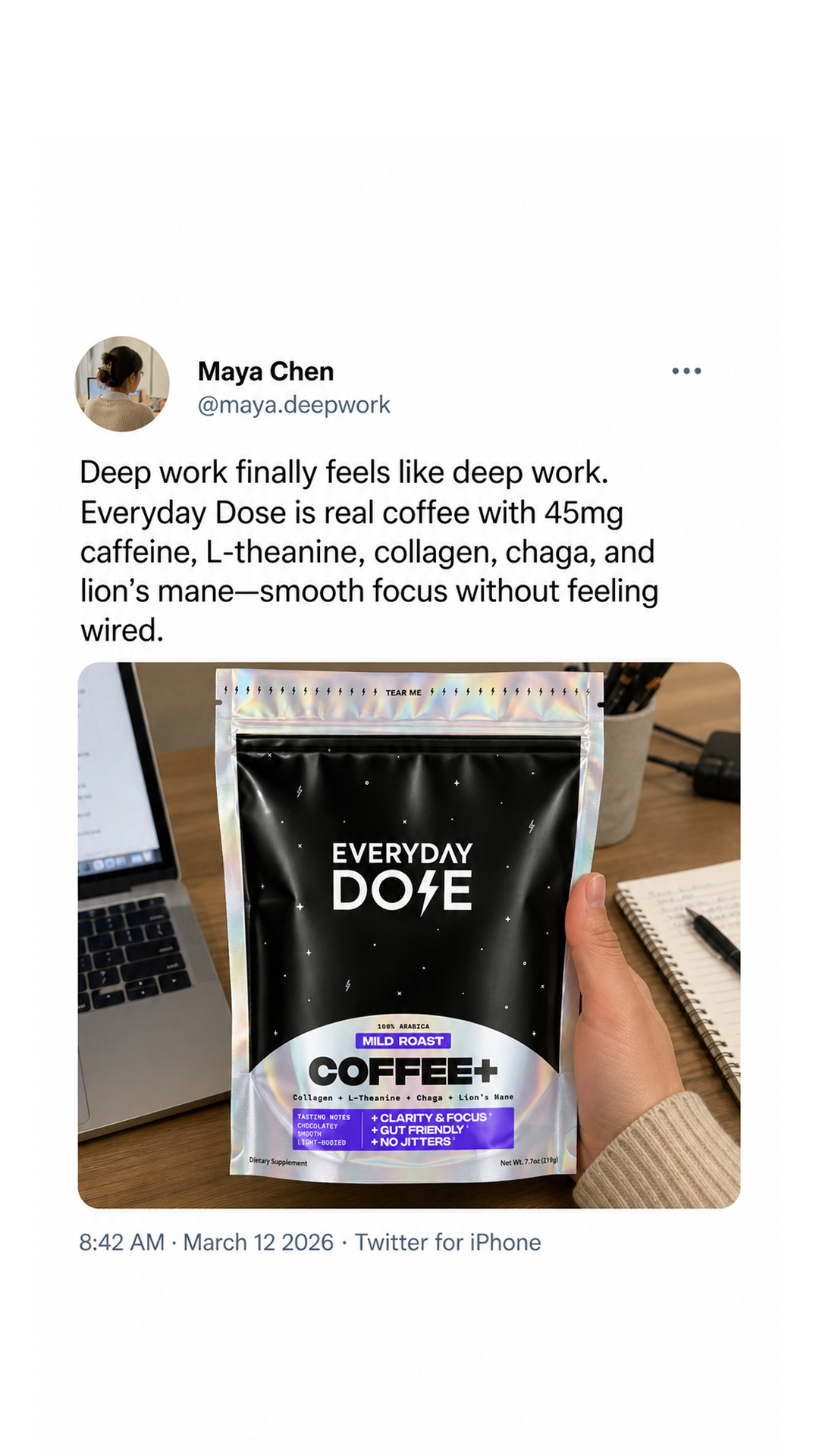 Everyday Dose Facebook ad