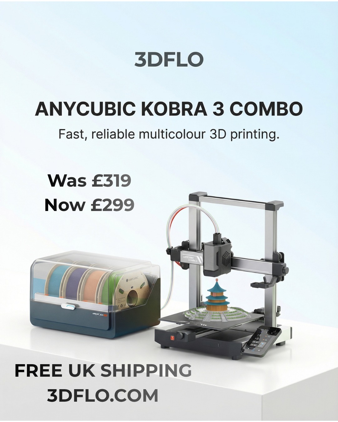3DFLO Facebook ad: Don't miss out!