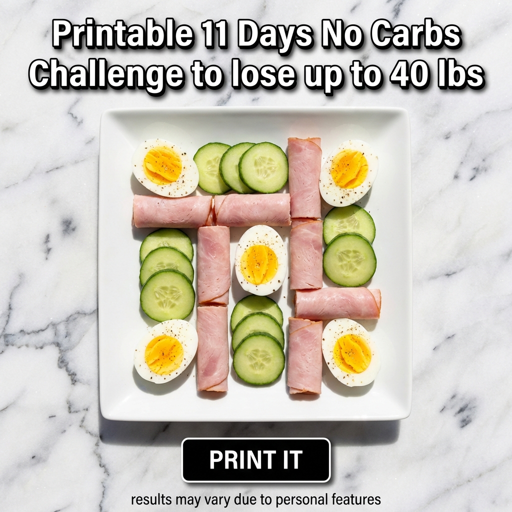 No Carbs Challenge Facebook ad
