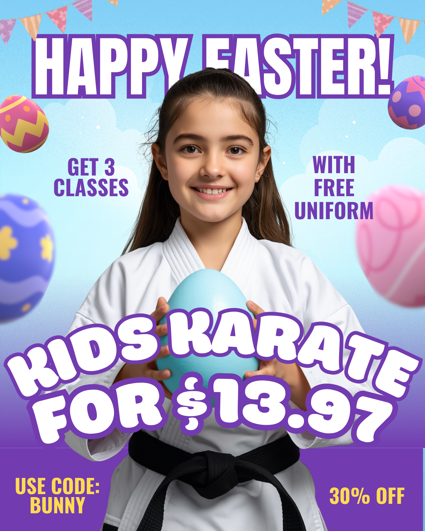 Amerikick Martial Arts Facebook ad