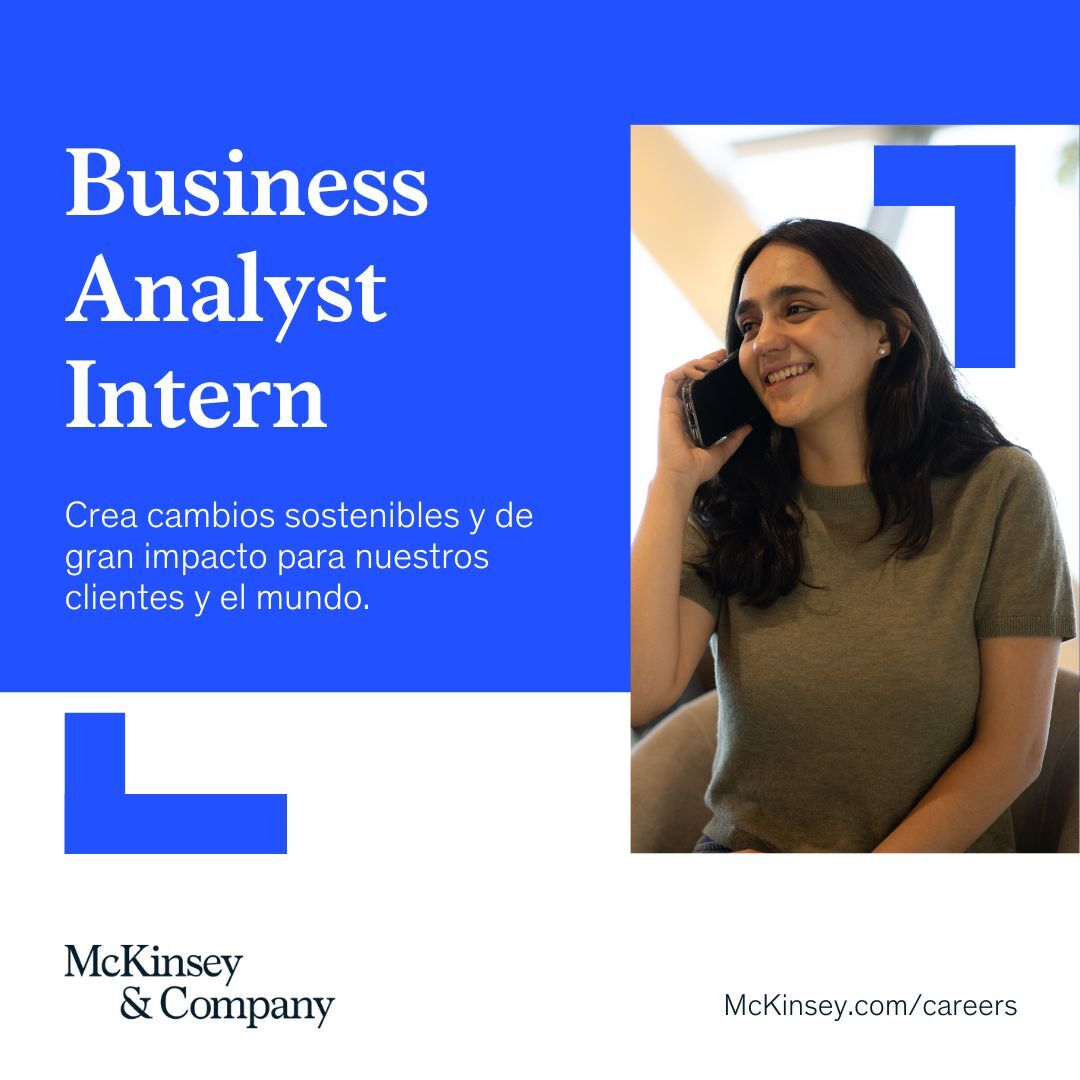 McKinsey & Company Hispanoamérica Facebook ad: ¡Impulsa tu carrera con McKinsey como Business Analyst…
