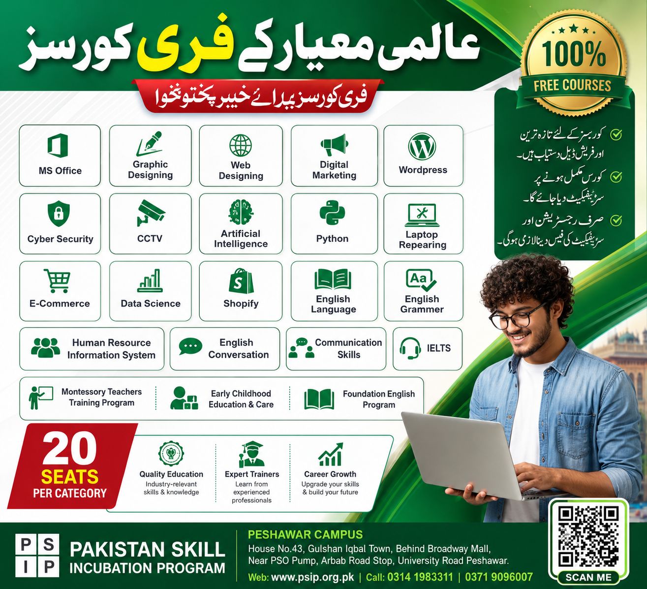 Pakistan Skill Incubation Program Facebook ad: Pakistan Skill Incubation Program - PSIP for Khyber…