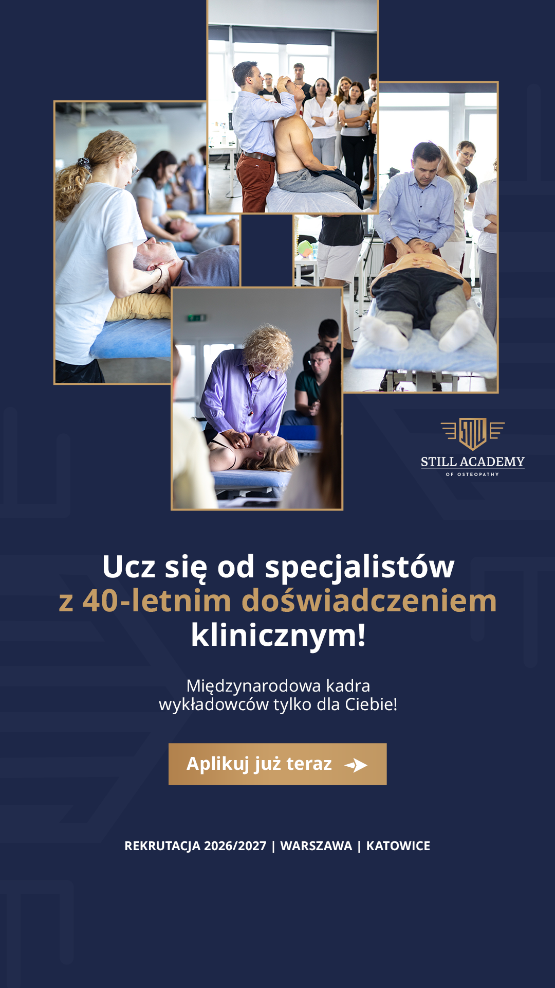 Still Academy of Osteopathy Facebook ad from Feb 6, 2026