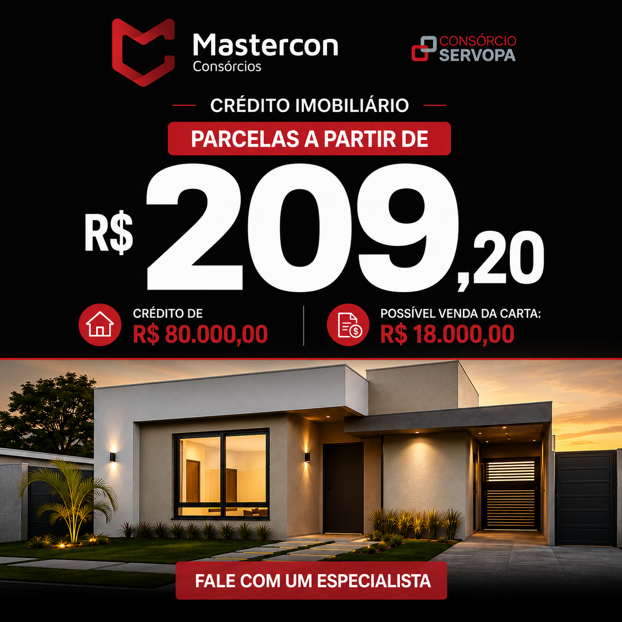 Mastercon - Consórcios Facebook ad from Jul 6, 2026