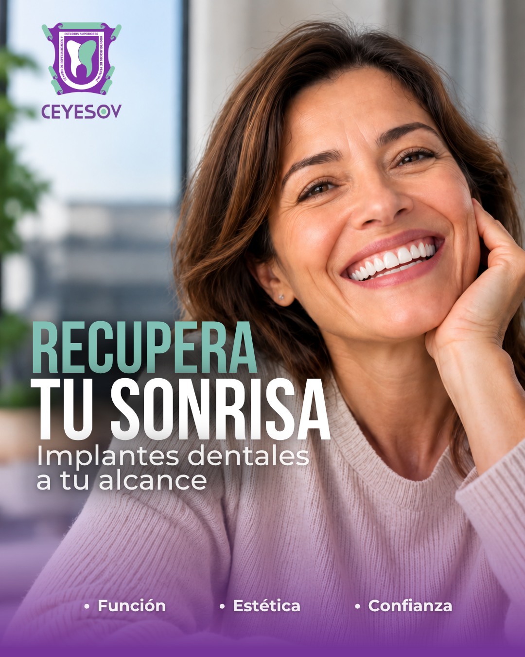 Ceyesov Queretaro Facebook ad: Tu sonrisa puede volver a sentirse completa.