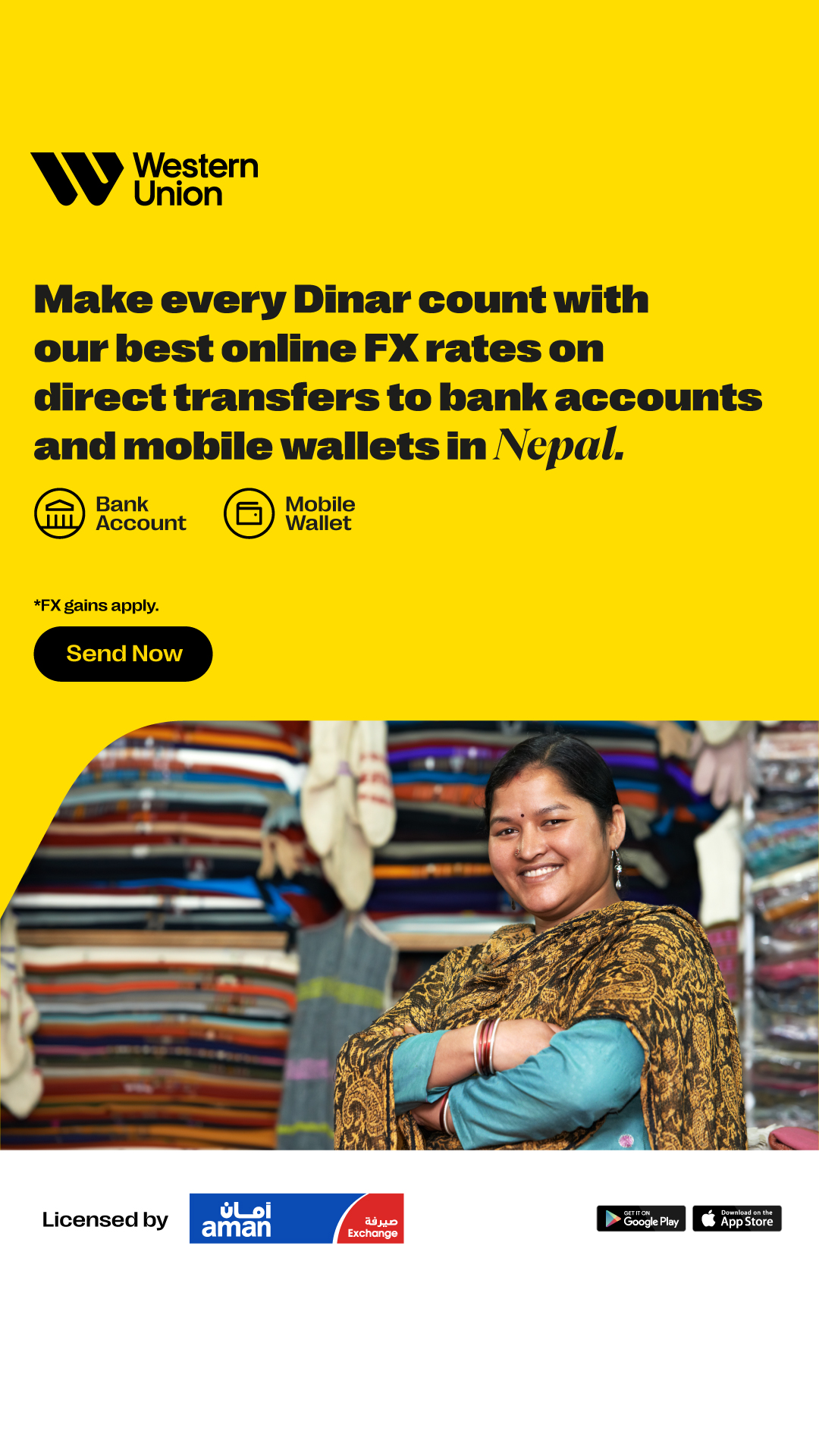 Western Union Facebook ad