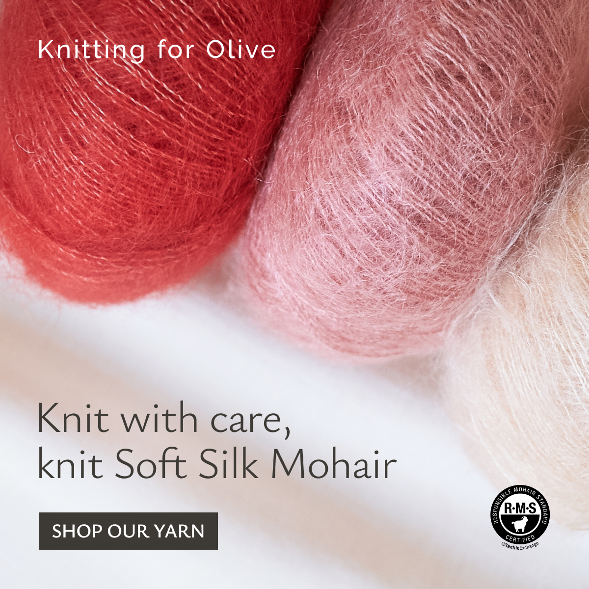 Knitting for Olive Facebook ad