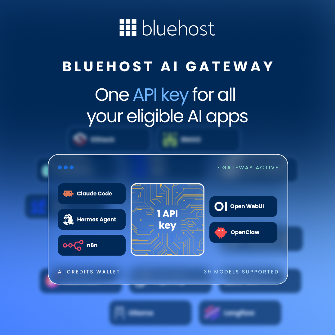 Bluehost Facebook ad: One Wallet, One Bill