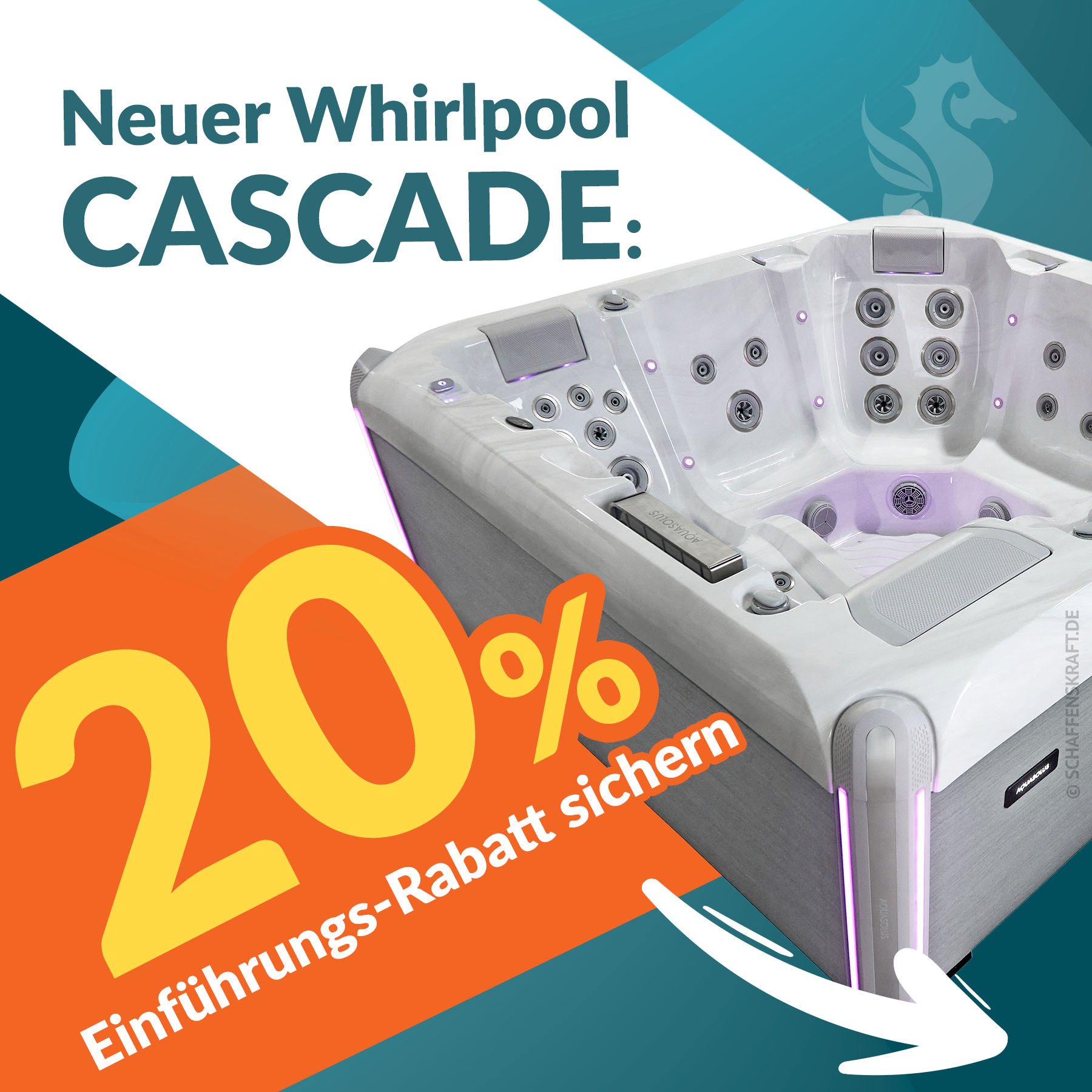 SPRUDELBÜTT- Whirlpools Facebook ad: Jetzt 3.790 € sparen & CASCADE Whirlpool kaufen!
