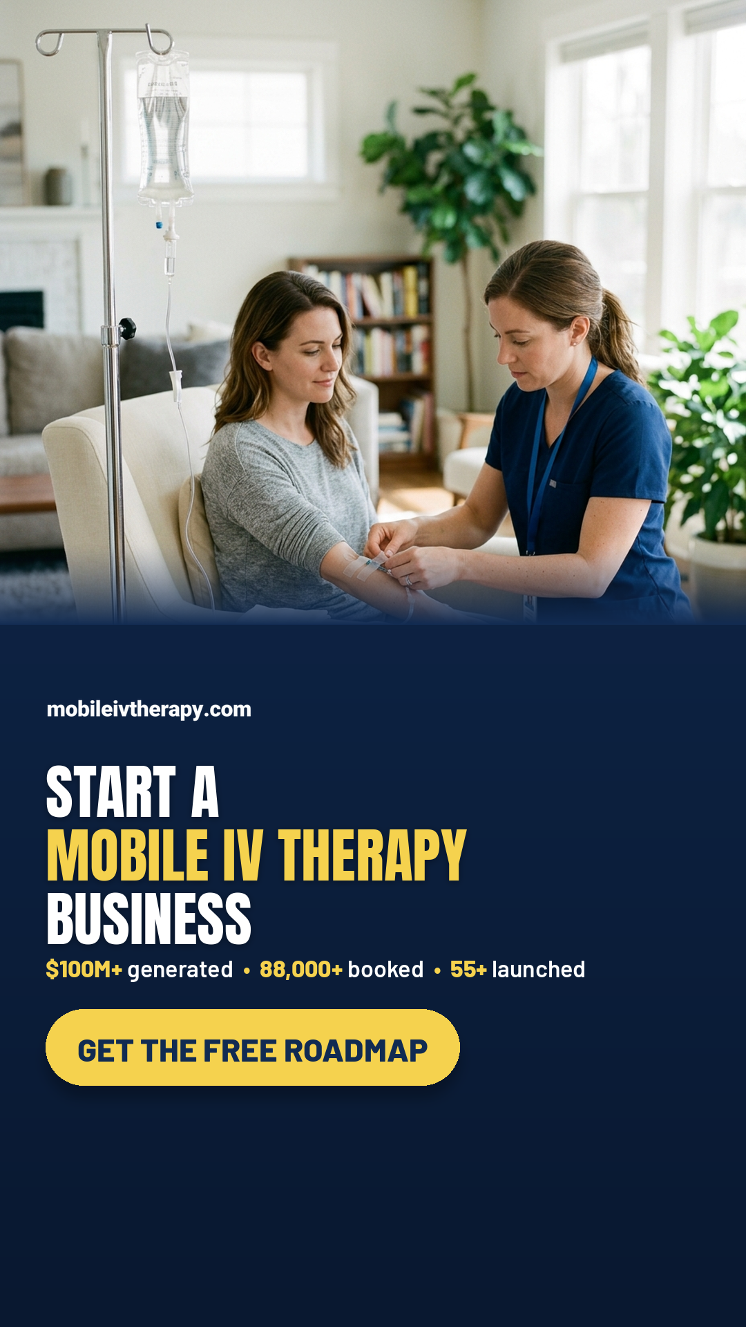 OMG Marketing Facebook ad: Thinking about starting a mobile IV therapy business?