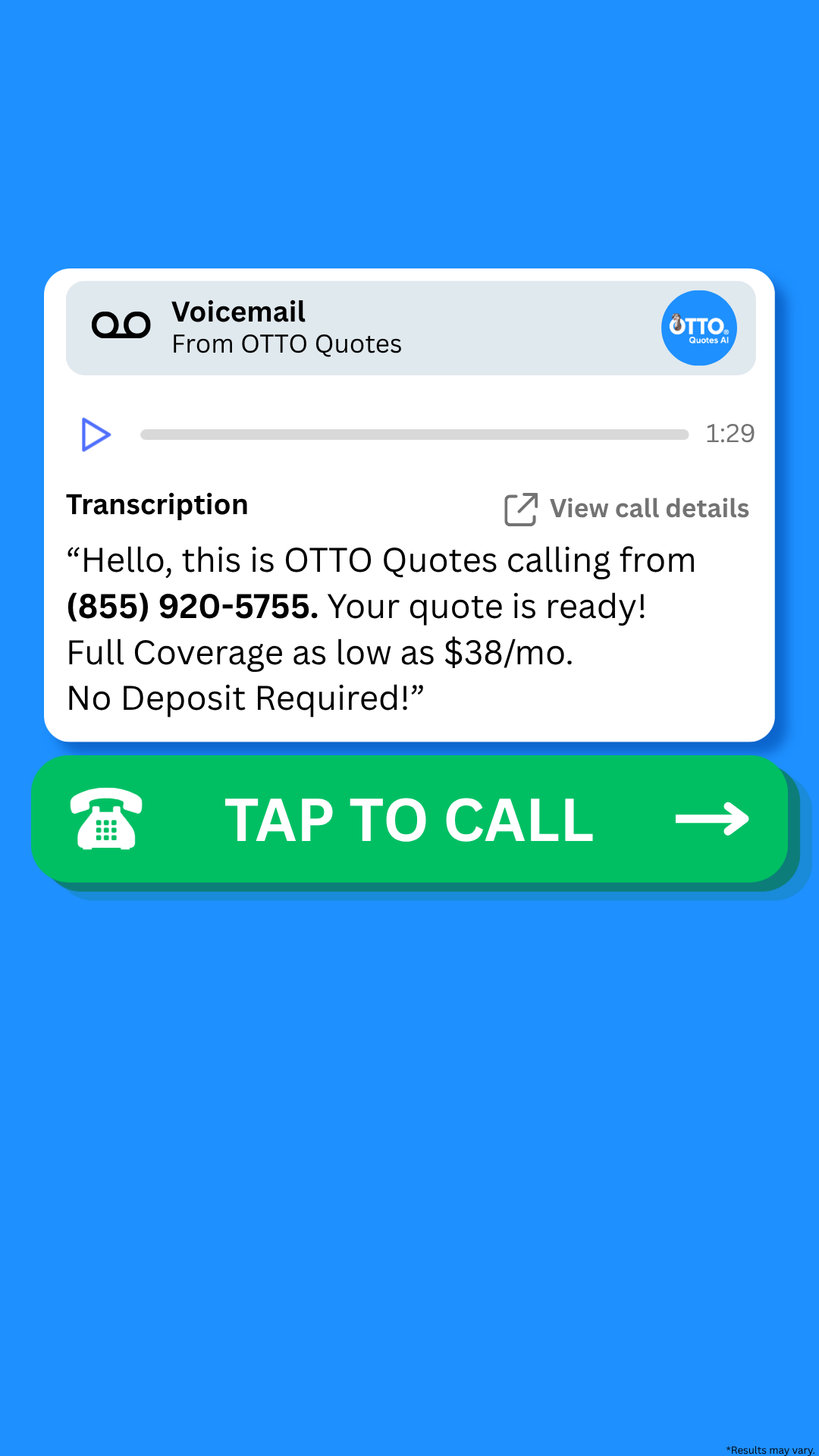 OTTO Insurance Facebook ad