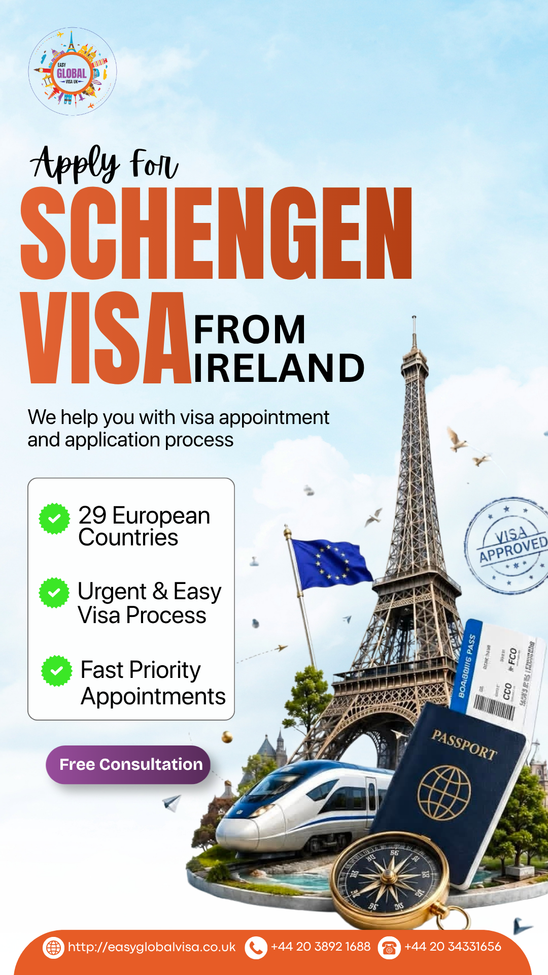 Easy Global Visa Facebook ad