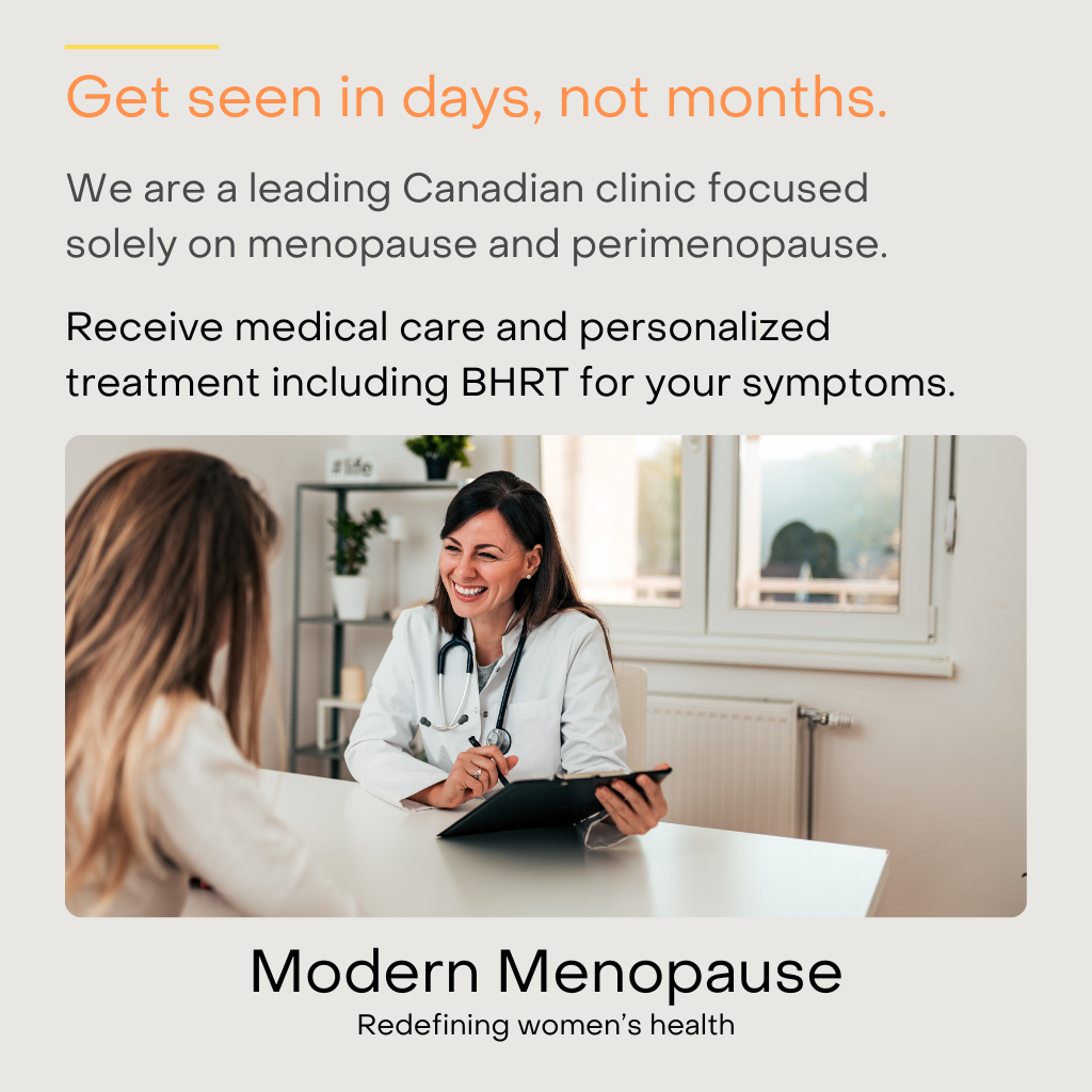 Modern Menopause Canada Facebook ad