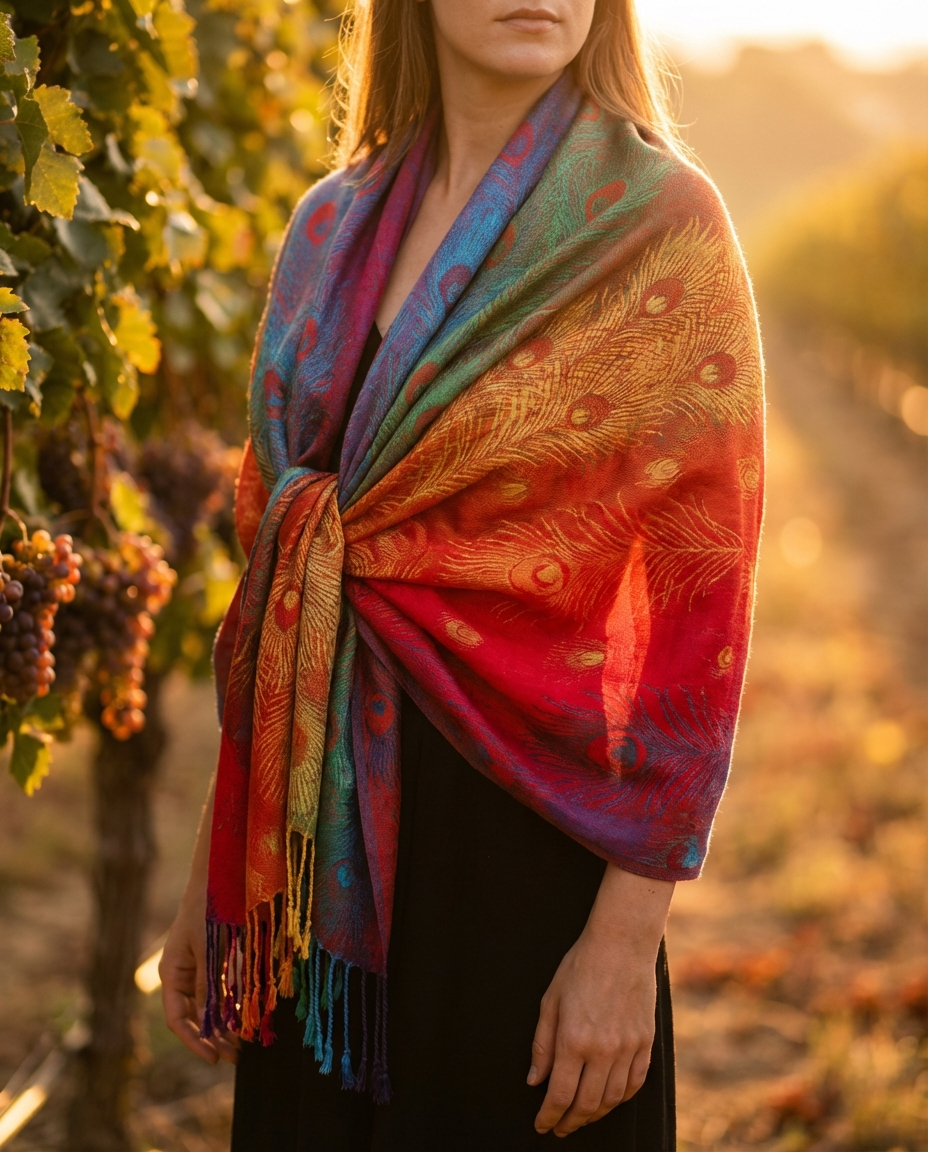 Harper-Heights Online Facebook ad: Boho Cashmere Wrap