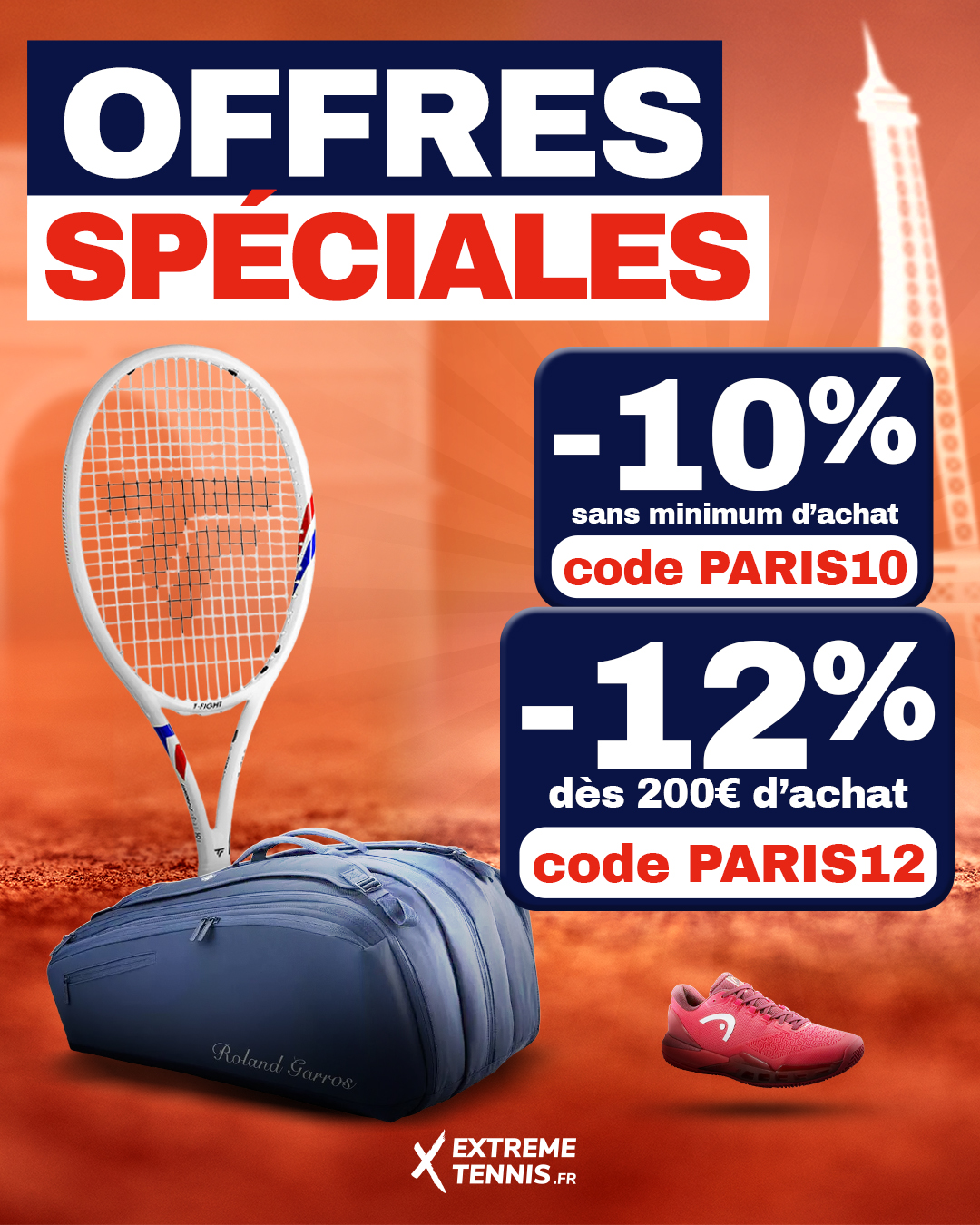 Extreme Tennis Facebook ad from Jun 1, 2026